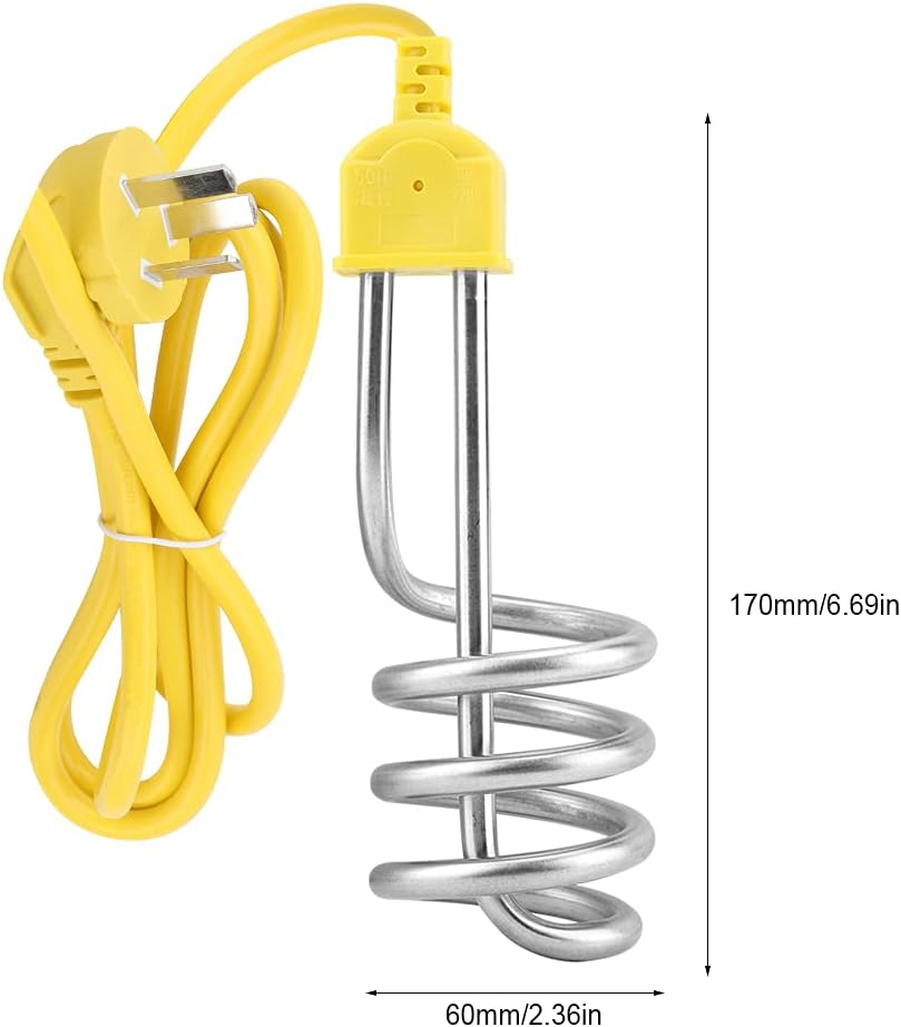 Immersion Heater Portable Electric Immersion Heater Boiler Spiral Tube Water Heating Element 1800W AU Plug 220V Immersion Heater