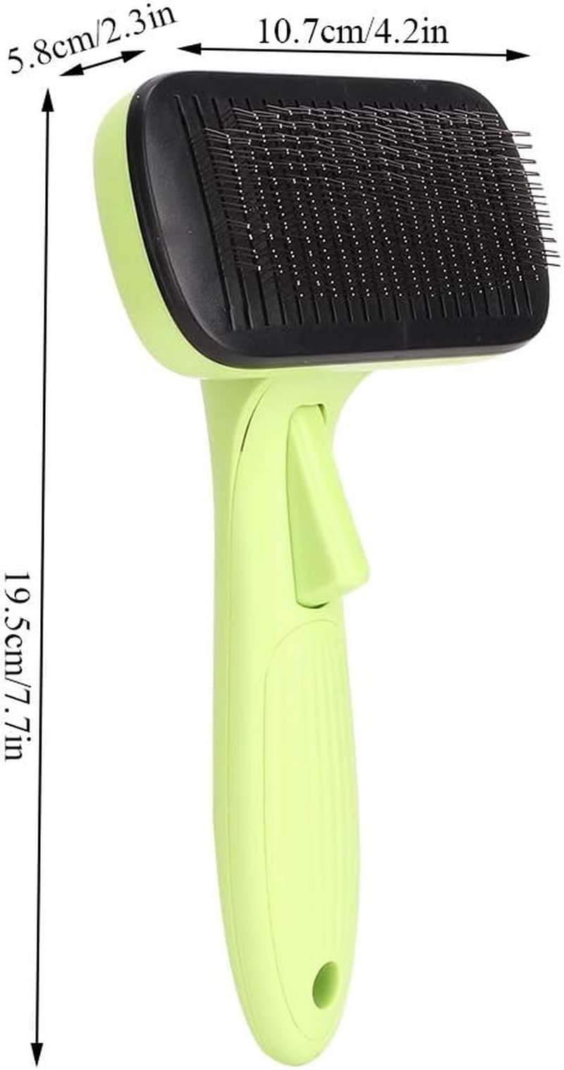 Cat Grooming Comb - Retractable Cat Brush with Release Button for Indoor Cats Shedding, Gently Removes Loose Undercoat - Automatic Cats Self Cleaning Slicker Brushes Tool image number 5