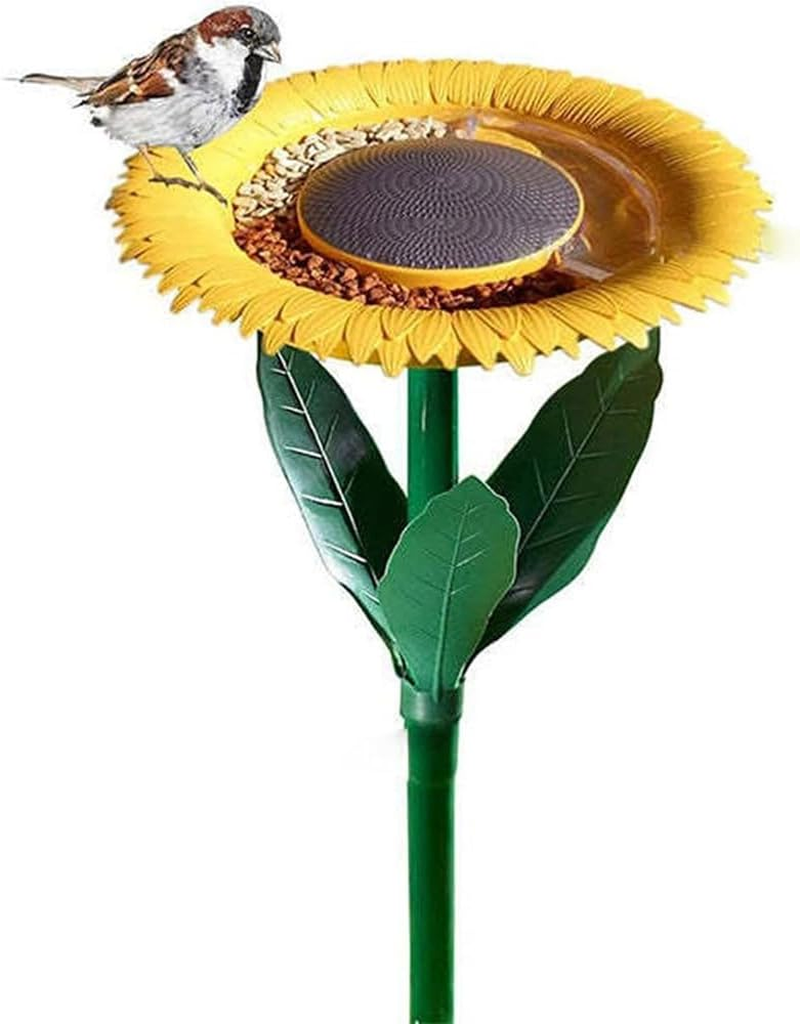 Sunflower Bird Feeder,Flower Shape Bird Feeding,Bowl Bird Feeder,Vertical Bird Feeder,Courtyard Decorations,For Nature Lover, Wild Bird Watcher,Garden,Patio