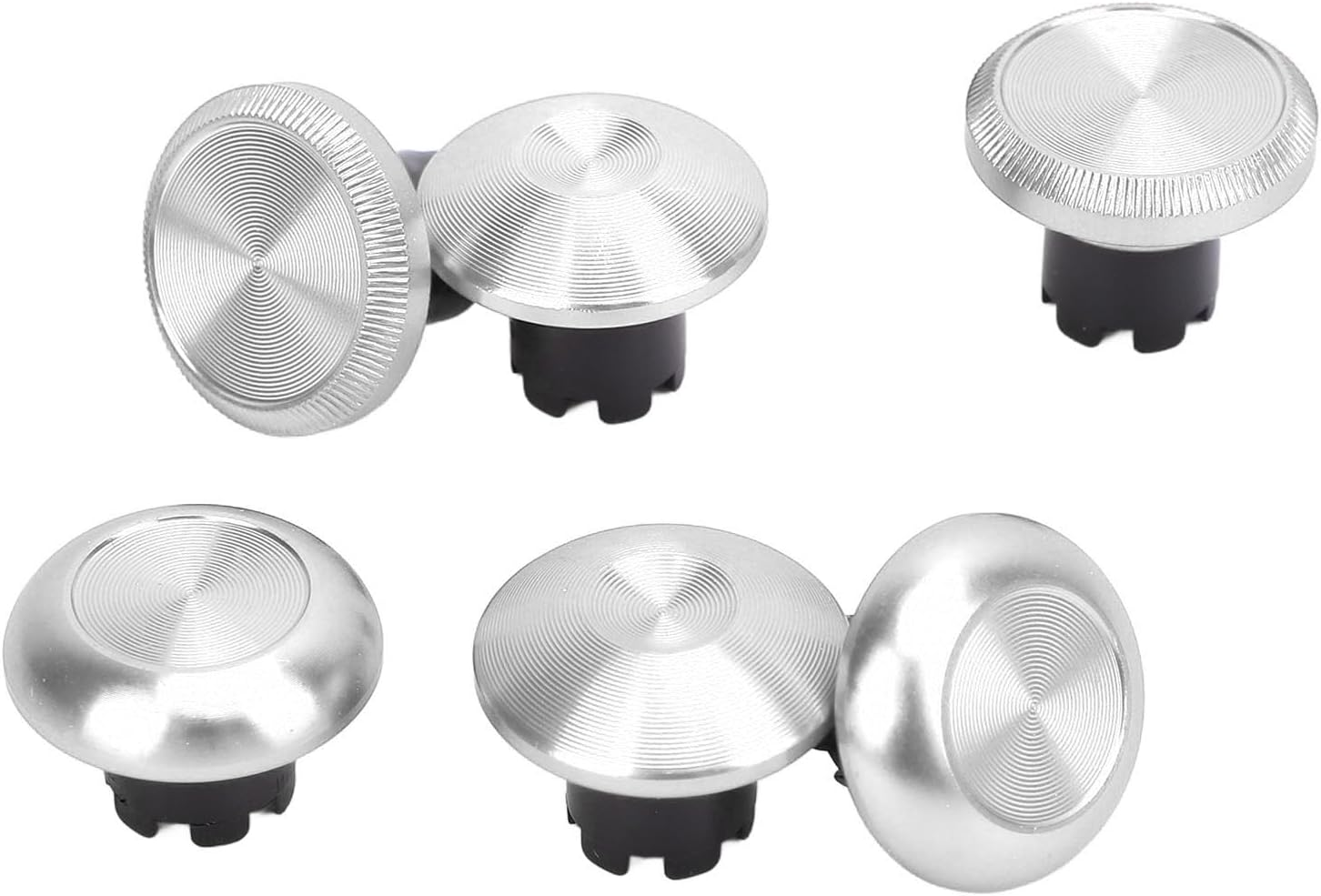 Metal Thumbsticks for PS5 Edge, for PS5 Pro Elite, for PS4, for Switch Pro, for Xboxone, for Xboxseries, Thumbstick Joystick (Silver)