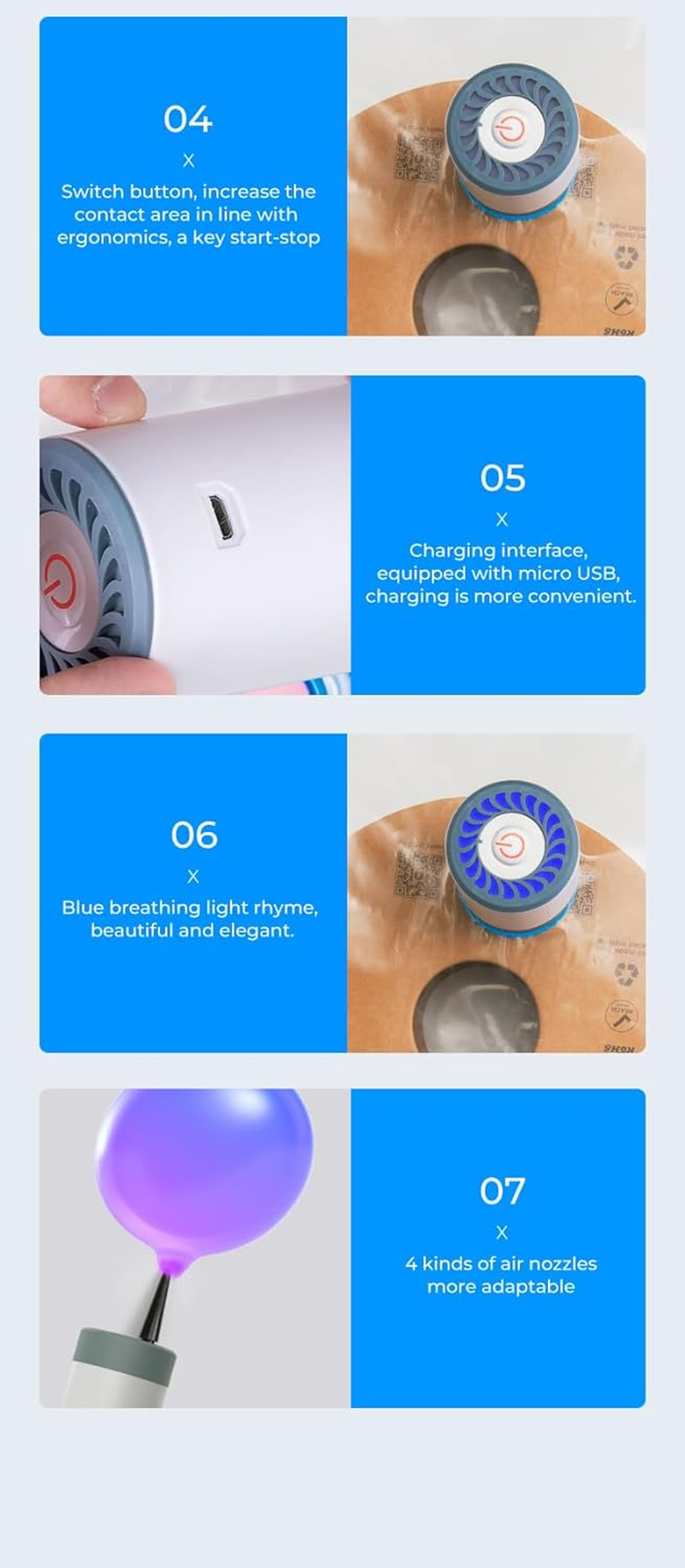 Creality Upgraded 3D Printer Filament Storage Bag Kit Prevent and Monitor Moisture PLA Storage Dry Bags (8 X Vacuum Sealed Bags,1 X Electric Vacuum Pump, 8 X Desiccant), 40X40Cm image number 4