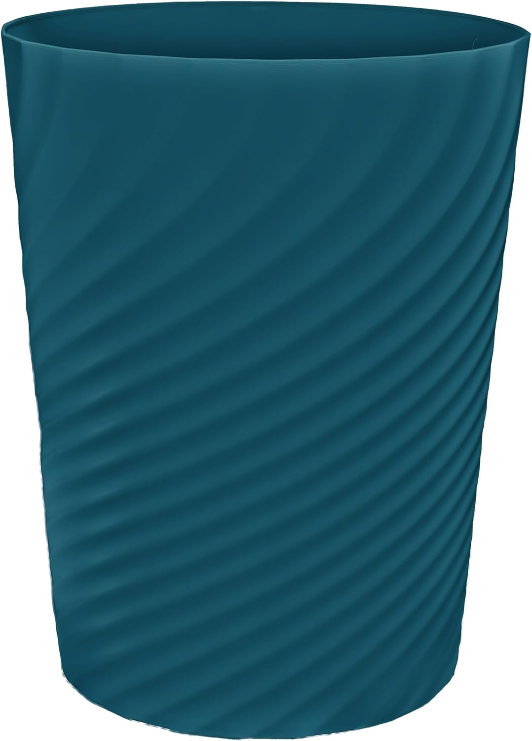 DAJITRE 1.8 Gallon Small Trash Can Wastebasket Recycling Bin Slim Profile for Compact Spaces Bathroom, Office, Bedroom, Kitchen (1.8 Gallon, Black)