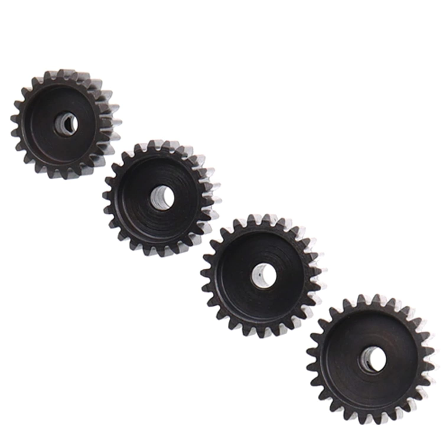 Treehobby 4PCS Metal Steel M1 Pinion Gear Sets 21T 22T 23T 24T Fit 5Mm RC Motor Shaft Gears Compatible with Arrma Traxxas Axial HSP Redcat Losi 1/8 1/10 Scale RC Car Truck Buggy image number 3