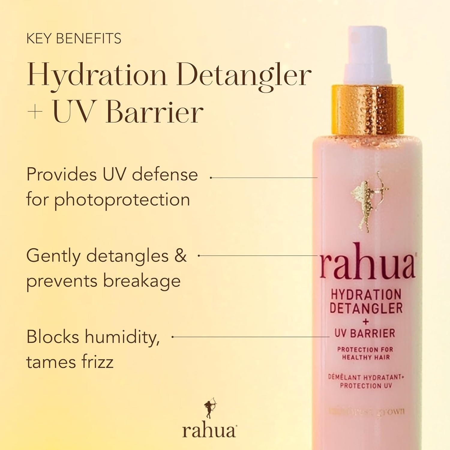 Rahua Hydration Detangler + UV Barrier, 6.5 Fl Oz, Moisturizing Formula Softens Hair, Smooths Frizz, Prevents Breakage and Damage, Creates Instantly Brushable Hair, Best for All Hair Types image number 4