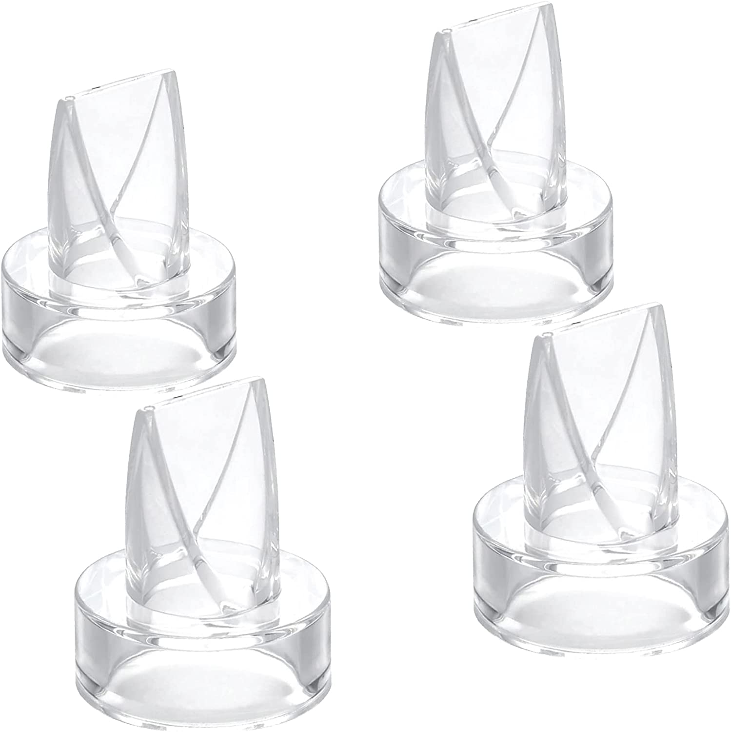 QIUXQIU 4 Pcs Duckbill Valves，Compatible With，S9、S10、S12 and Other Brands Wearable Breastpump, Electric Breast Pump Replacement Parts, Breastfeeding Essential Accessories image number 2
