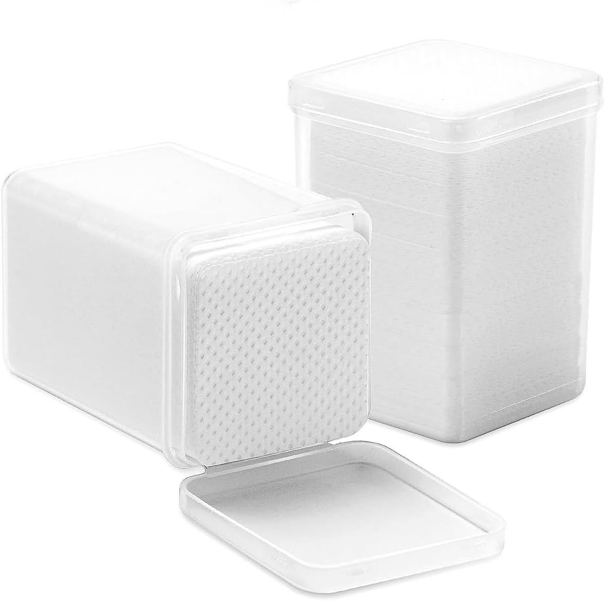 Lash Extension Glue Wipes Lint Free Glue Cleaning Pads Non-Woven Fabric Nail Polish Remover Wipes,Suitable for Cleaning Tweezers and Glues Bottle Nozzle, Etc 400 Pcs image number 1