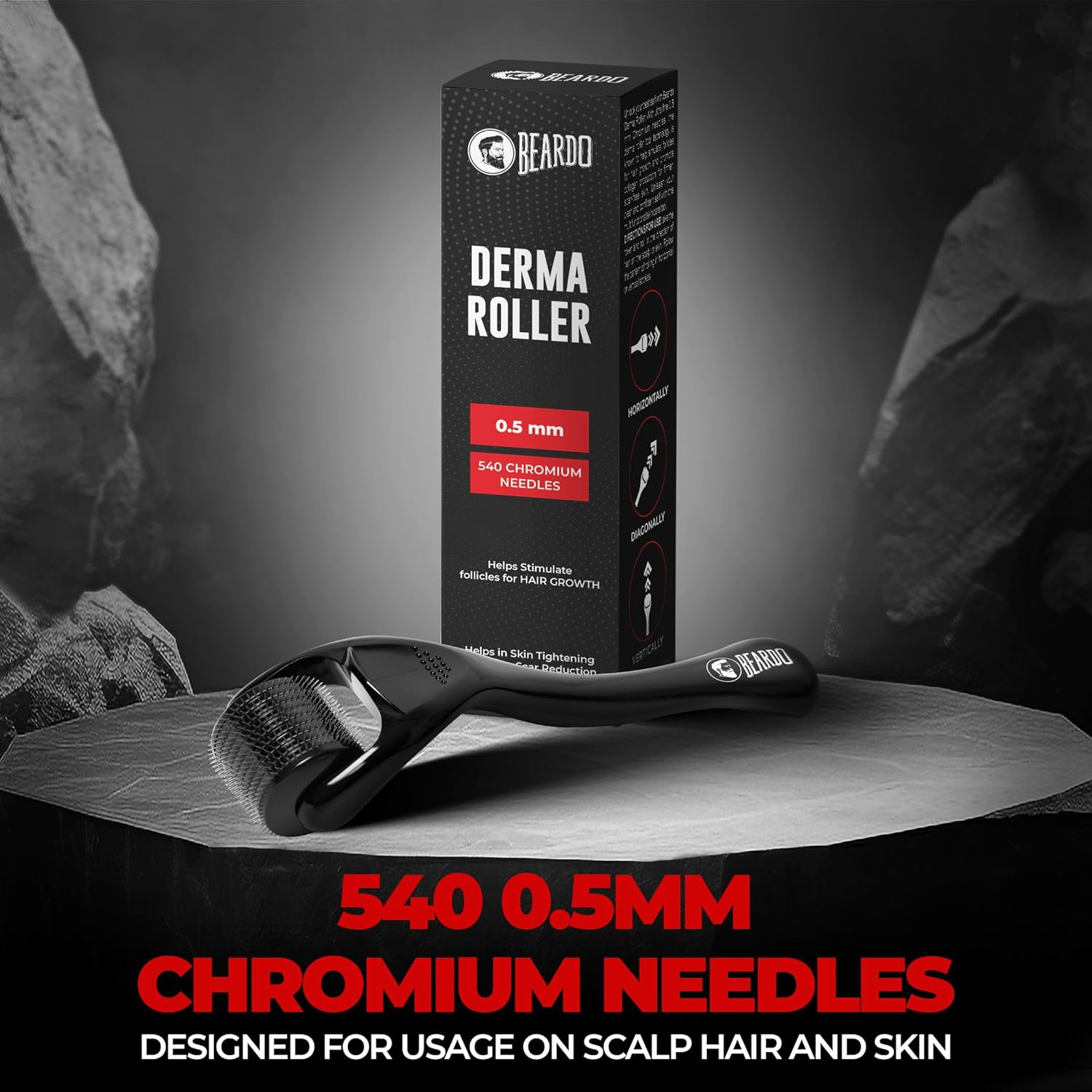 Beardo Dermaroller for Men | 0.5 Mm image number 2