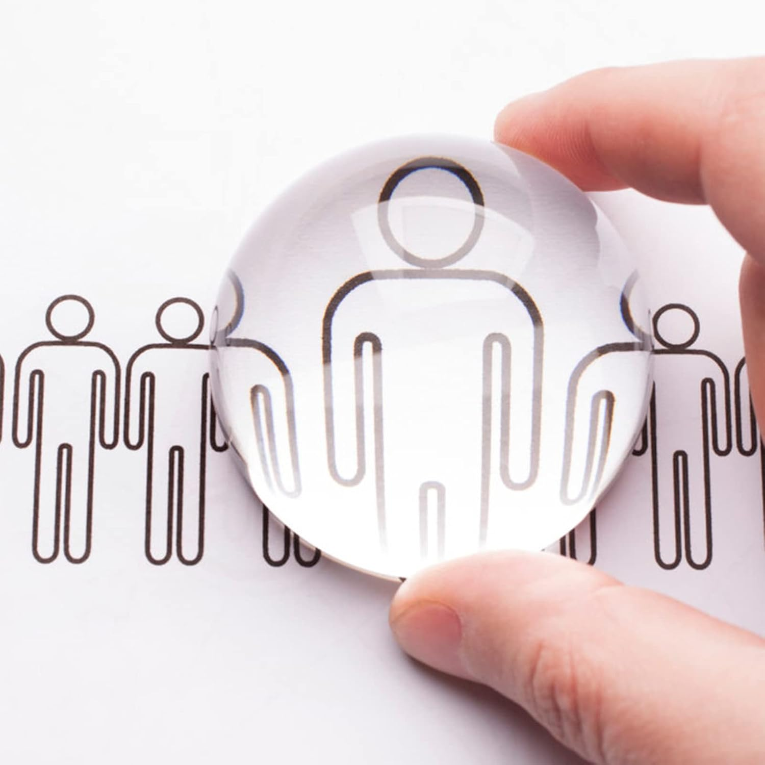 Fdit 8X Acrylic Magnifier Dome, Hands-Free Reading Magnifier for Books, Maps & Small Print, Portable Paperweight Lens for Newspapers, Crafts & Home Office image number 2