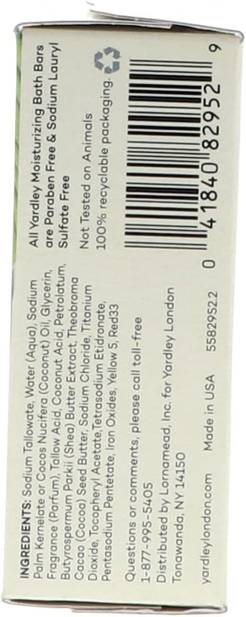 Yardley Moisturizing Bar Cocoa Butter 4.25 Oz (Pack of 2) image number 3