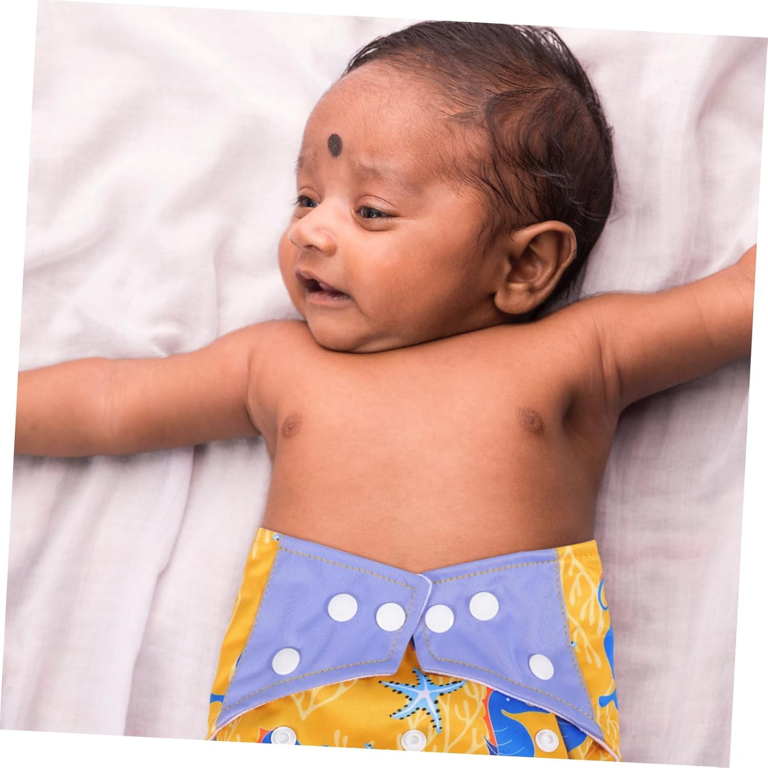 Ifundom 3Pcs Washable Pocket Digital Printing Cloth Diapers for Unisex Cloth Pocket Diapers for Newborn for Home Travel Use image number 4