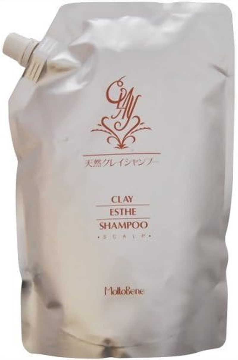 Clay Este Shampoo, 27.1 Fl Oz (800 Ml) Pouch, Cream, White, Refill, 27.6 Fl Oz (800 Ml) X 1