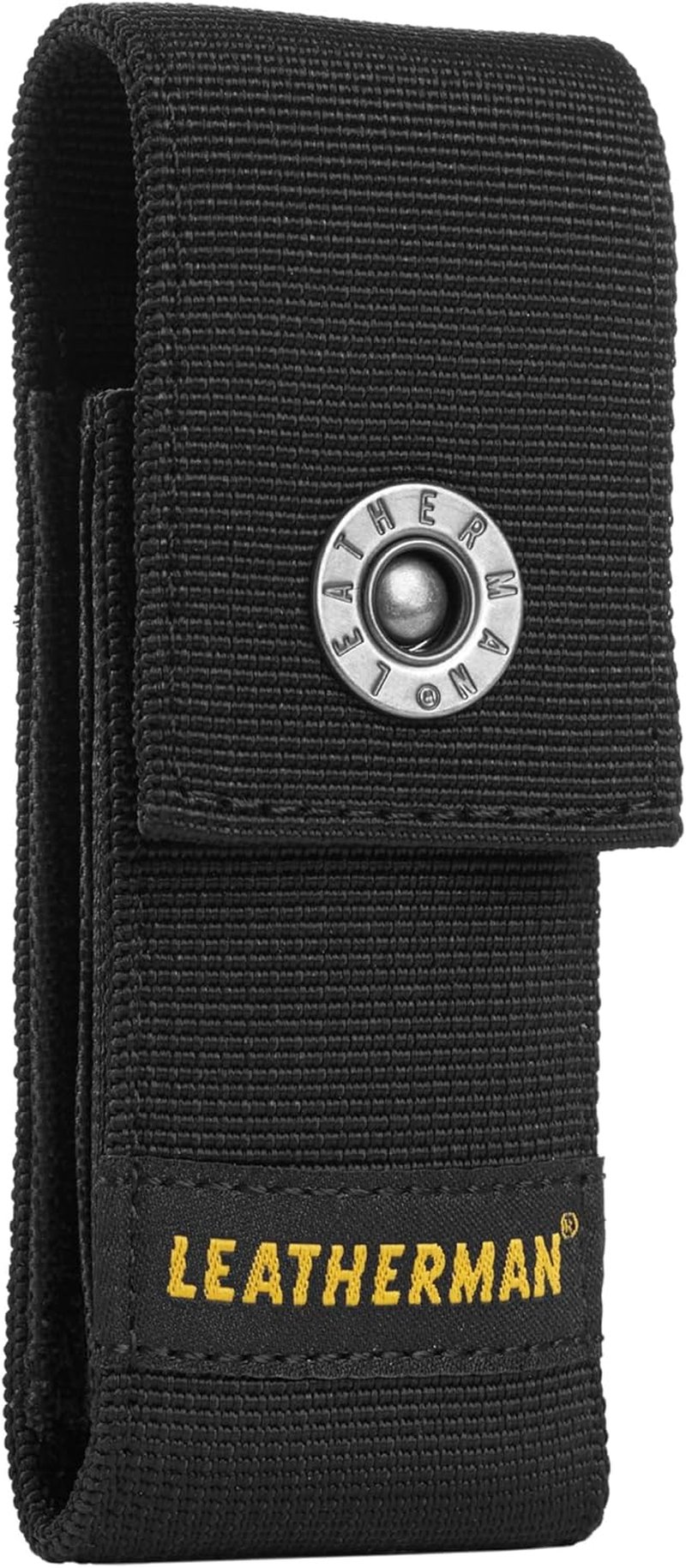 Leatherman Nylon Button Sheath - Durable Multitool Holster with Secure Snap Closure - Tactical Gear Sheath 4.7" Belt Pouch - Medium - Black - Ideal for Protecting & Carrying Larger Tools image number 4