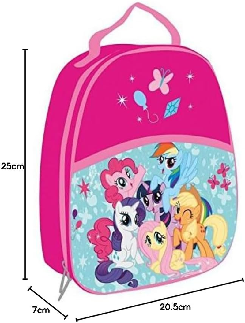 Fun House My Little Pony Insulated Backpack for Children 3 Years + | H25 X W21 X D13.5 Cm | Picnic Bag for Nursery School | Official Hasbro Licensed | Adjustable Straps | Gift Idea for Girls