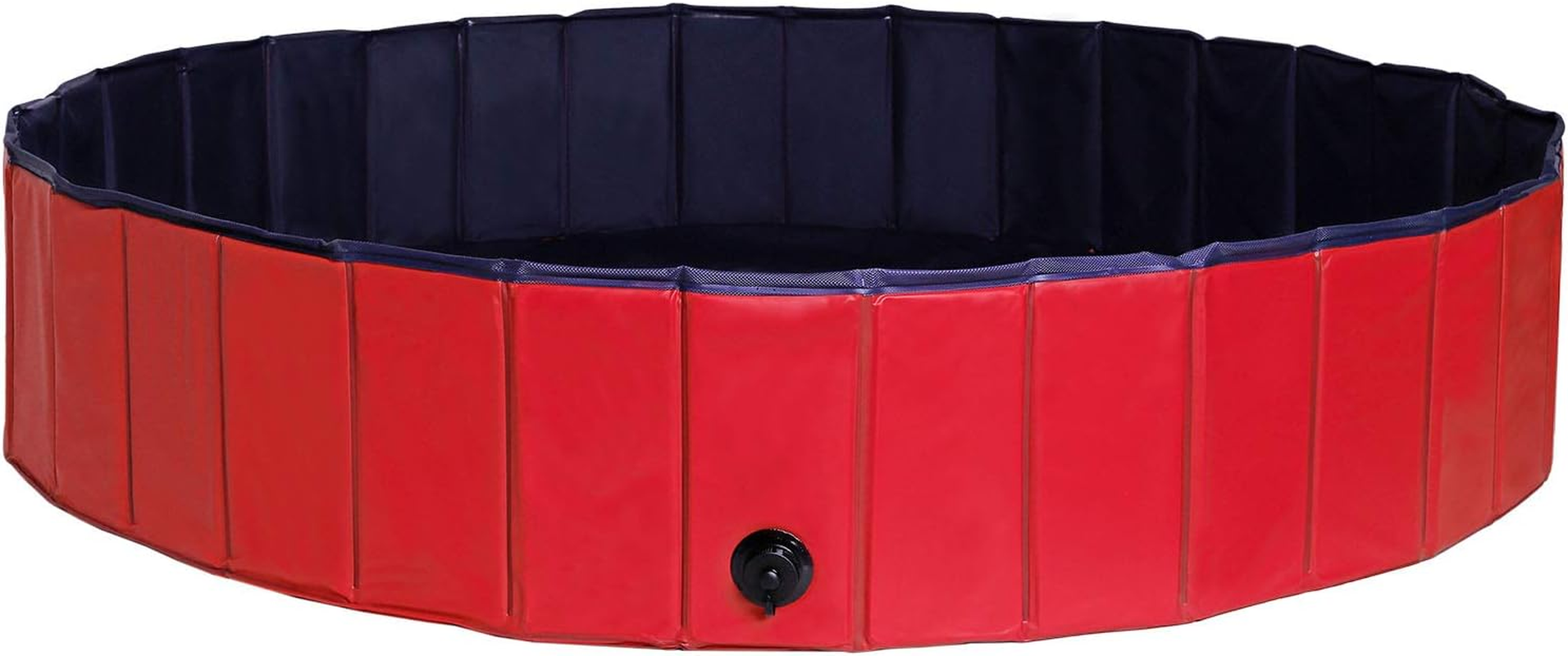 Dibea Foldable PVC Dog Swimming Pool for Dogs, Dog Bath, Water Pool for Dogs, Blue/Red image number 4