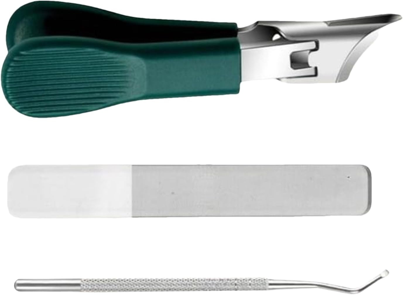 Slanted Toenail Clippers | Curved Thick Ingrown Toenail Cutter for Seniors with Nail File | Splash-Proof Pedicure Trimming Fingernail Cutting Tool for Men Adults