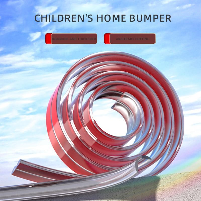 Baby Corner Protector (10FT + 4 Clear Corner Protectors), Silicone Child Bumper Strips, Baby Corner Protector Guards, Soft Transparent Odorless Corner Protectors, for Furniture Sharp Corners image number 6