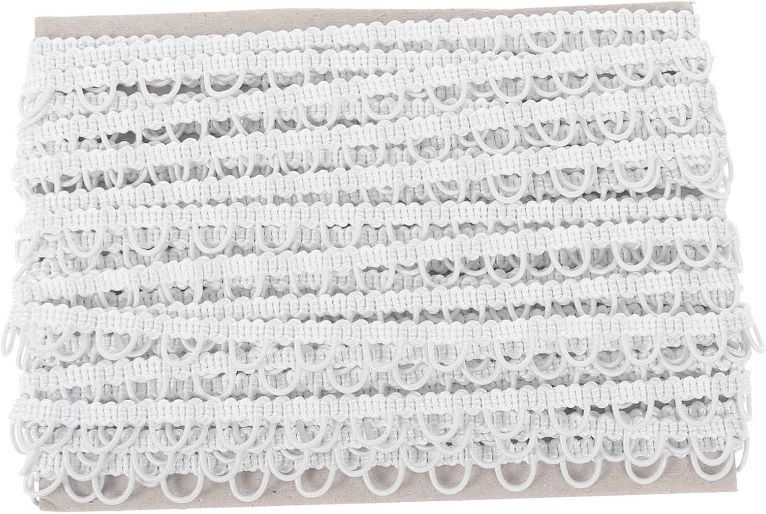 AUTSUPPL 1Pc Wave Lace Trim for Wedding Dress Handmade Decorative Elastic Button Loop Trim Clothing Accessories for Bridal and Craft Projects