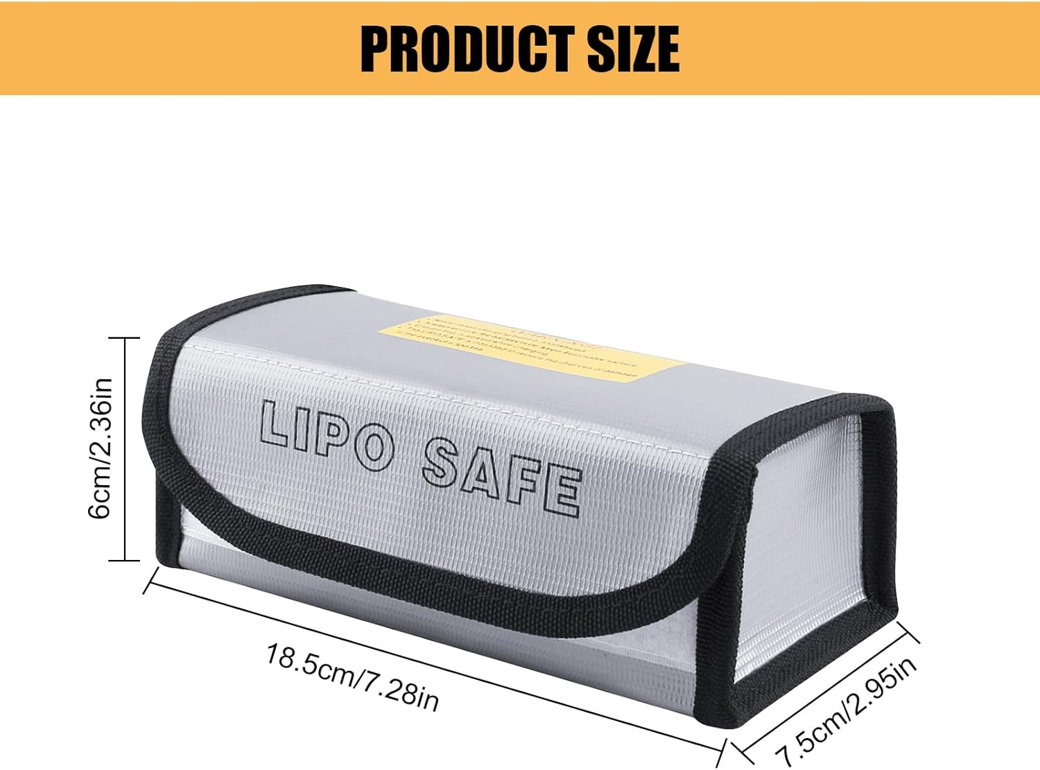 Battery Bag Storage, Lipo Battery Safe Bag, Lipo Guard Battery Bag, Lipo Battery Bag Fireproof Explosionproof Bag, High Temperature Resistance for Charging, Transporting and Storage