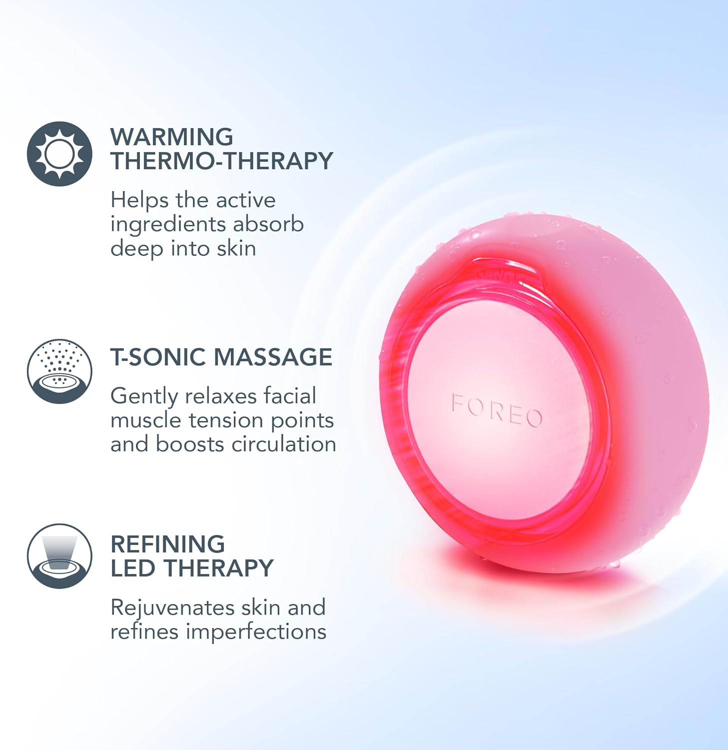 FOREO UFO Mini 2 Red Light Therapy for Face - Deep Facial Hydration - anti Aging - Face Moisturizer - Dark Spot Remover - Full LED Spectrum image number 5