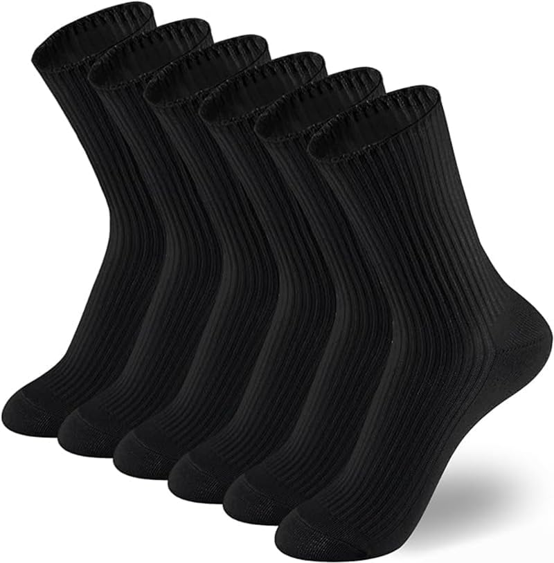 Womens Cute Crew Socks Casual Athletic Aesthetic Socks Neutral Cotton Socks for Solid Color Stretch Socks for Girls