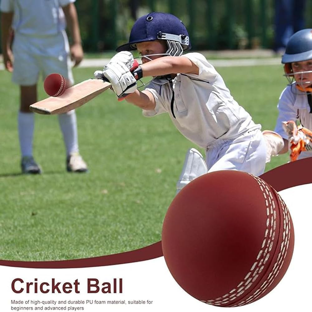 3PCS Training Cricket Ball Set - Professional Feel, Hand-Stitched Club Ball for Beginners and Advanced Players image number 3