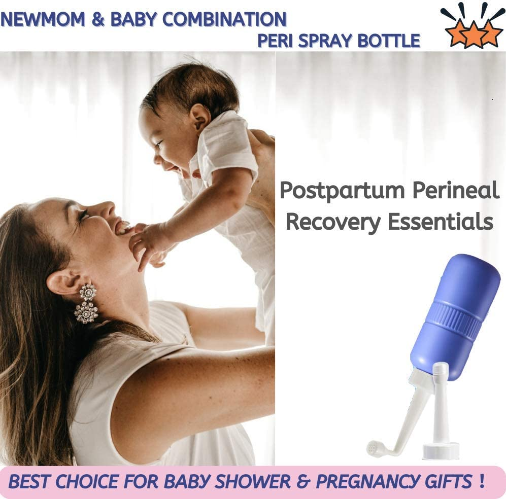 Peri Bottle for Postpartum Care Essentials Perineal Spray Squirt Upside down Bottle Feminine Postpartum Care,Clean, Perineal Recovery New Mom &Baby 2 Detachable Nozzles Portable Personal Hygiene Bidet Kit image number 1