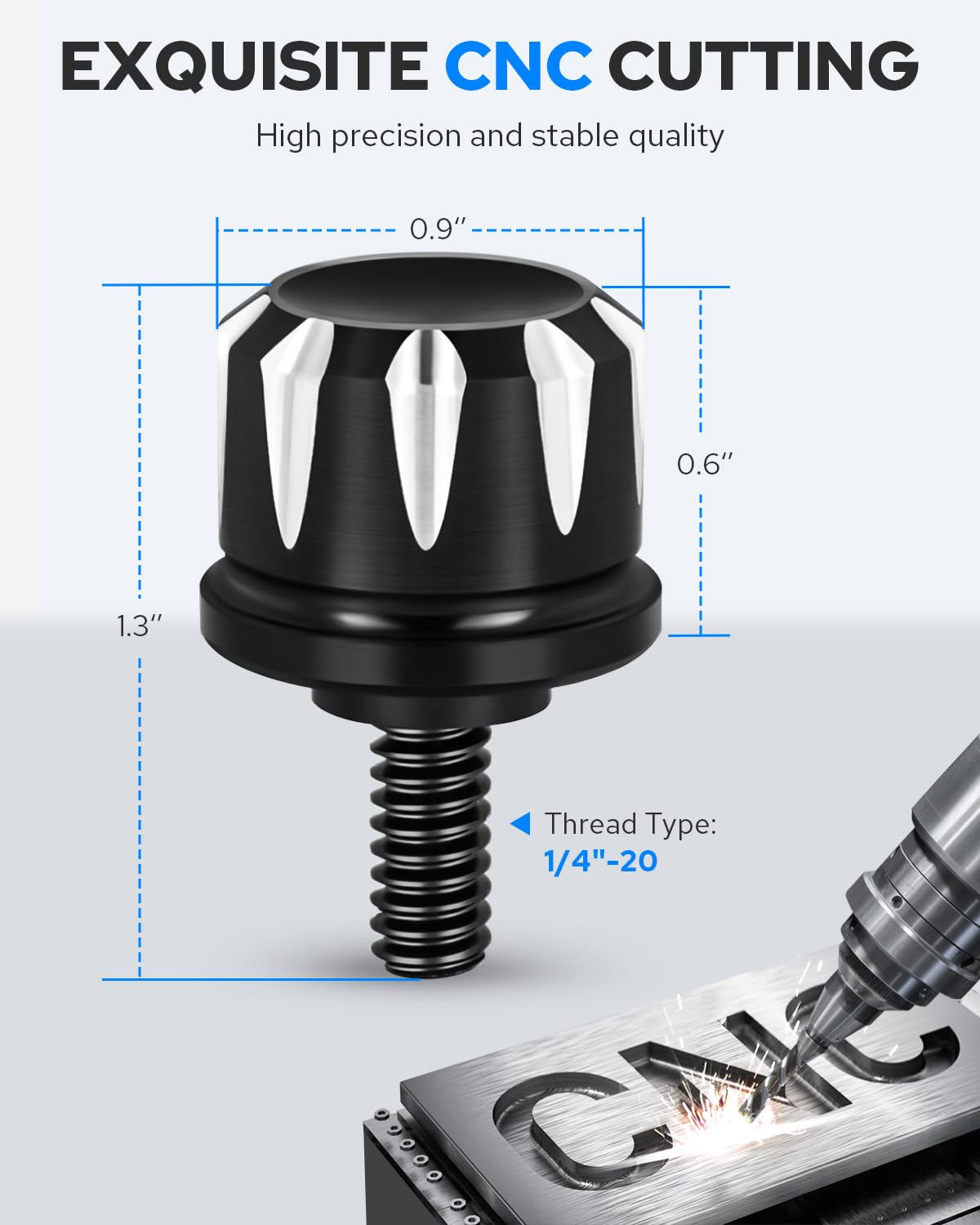 Benlari Black Seat Bolts Fender Mount Screw Compatible for Harley Davidson Touring Sportster Touring Road King Electra Street Glide 1996-2022 image number 1