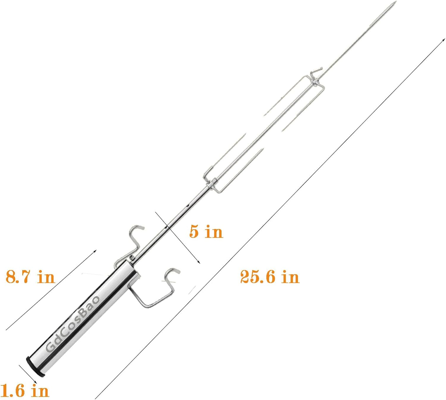 Rotisserie Grill Kit, Grilling Tools, AA Battery Multipurpose Grilling Tools for Outdoor and Backyard image number 5