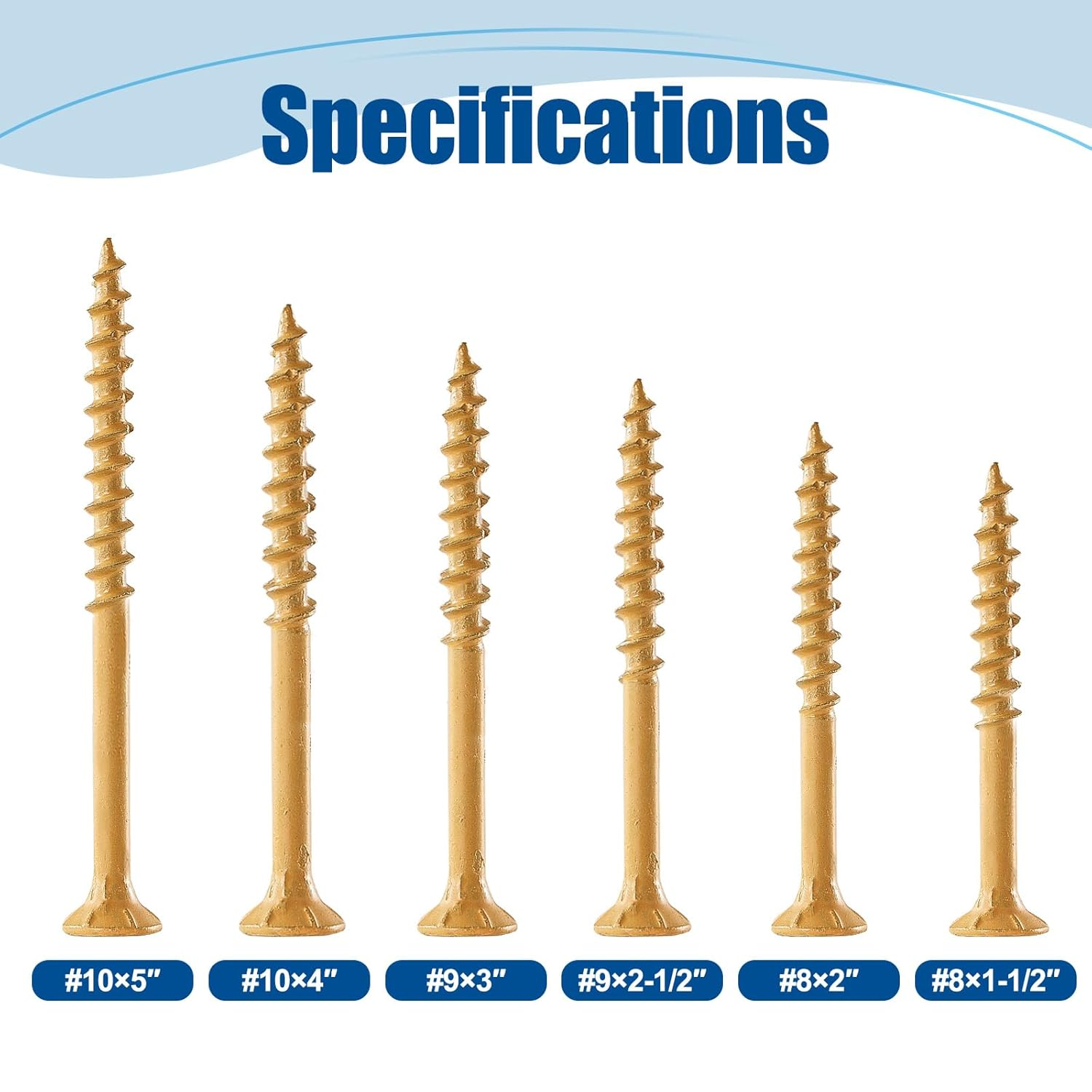 ANCHOREASE Wood Screws #9&times;3&Prime;, 300 Pcs, Torx/Star Drive Head Deck Screw, Rust Resistant, Exterior Epoxy Coated, Outdoor Decking Screws, Tan image number 6