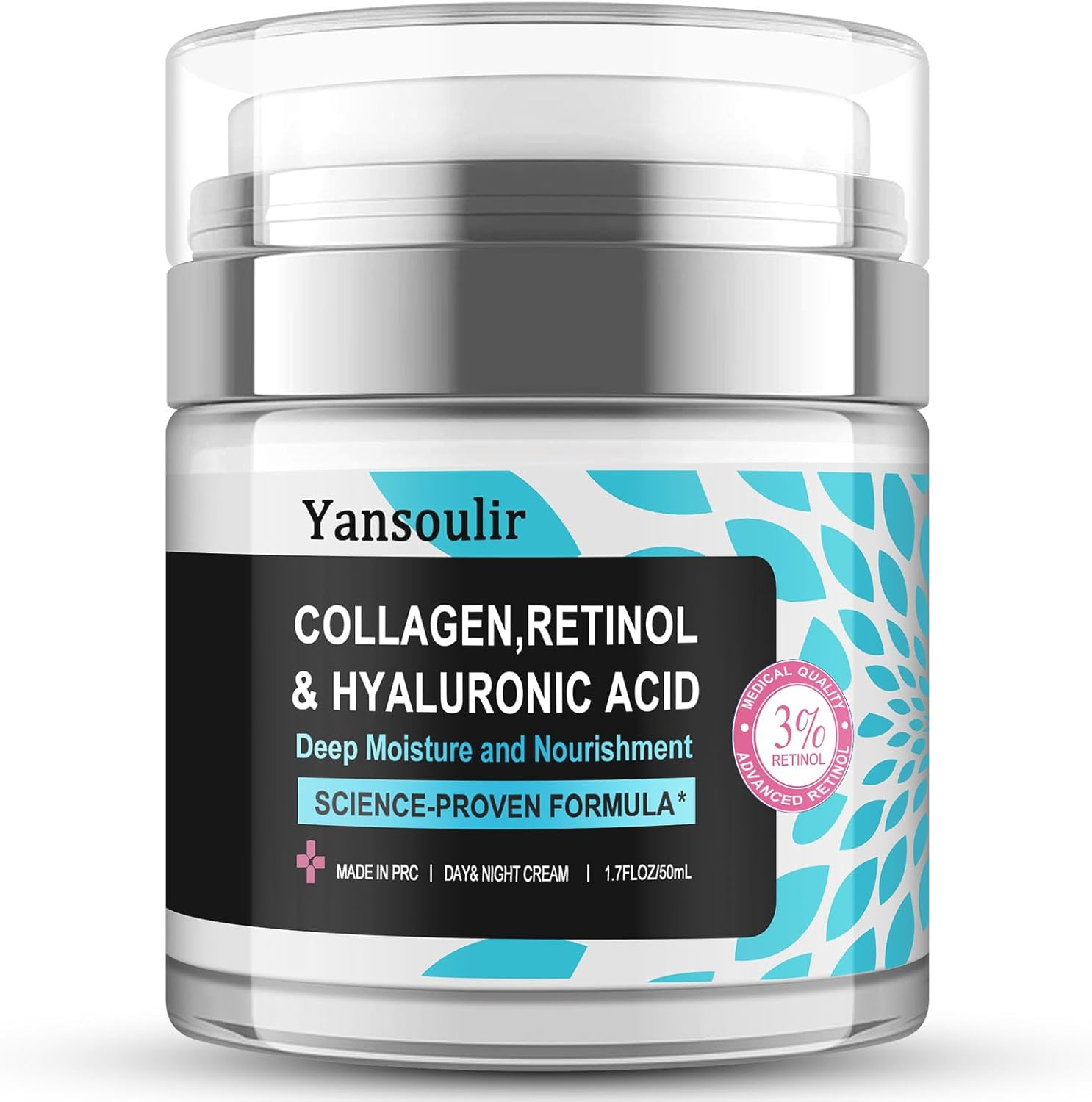 Collagen, Retinol & Hyaluronic Acid Anti-Aging Face Moisturizer - Firming Skin Care for Face, Neck & D&eacute;collet&eacute; - Daily Face Cream for Day & Night - 1.7 Fl.Oz. image number 3