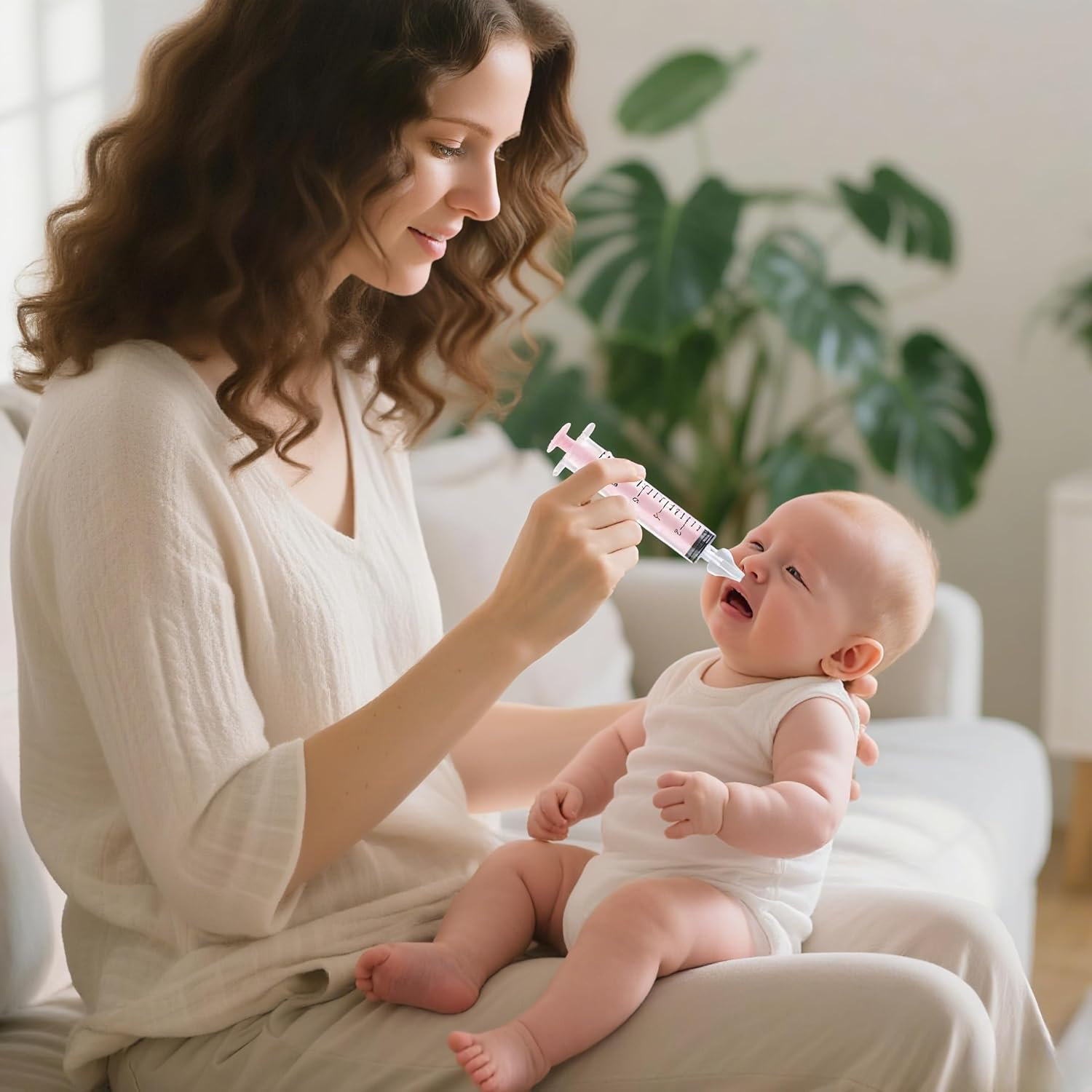 VJSSUJK 4-Pack 10Ml Baby Nasal Aspirator Syringes - Portable Nasal Irrigator for Infants image number 3