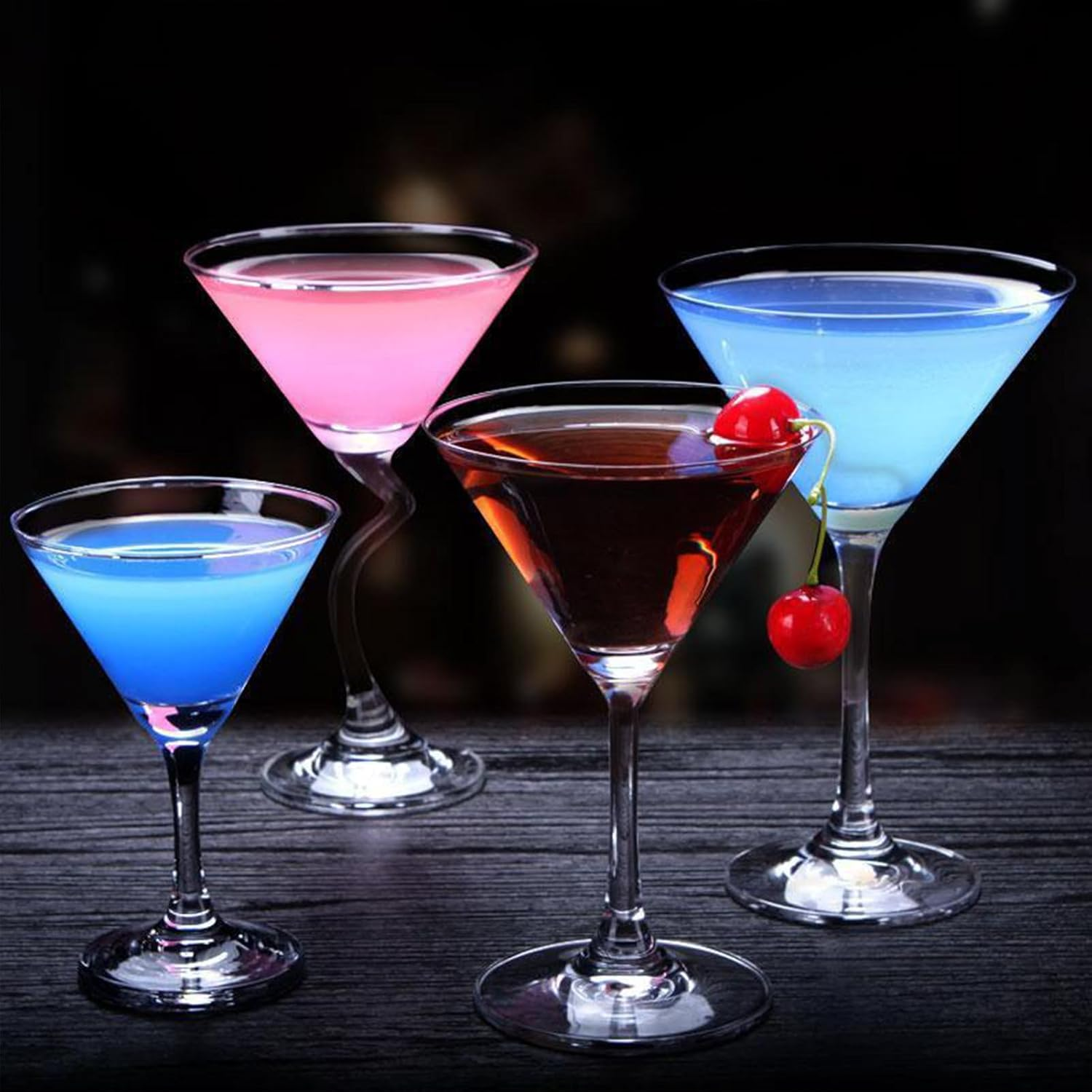 6 PCS Classic Martini Glass Set, Hand Blown 3.7 Ounce Cocktail Glasses, Perfect for Cosmopolitan Gimlet Home Bar Party and Gift Set of Elegant Martini Drinkware image number 3