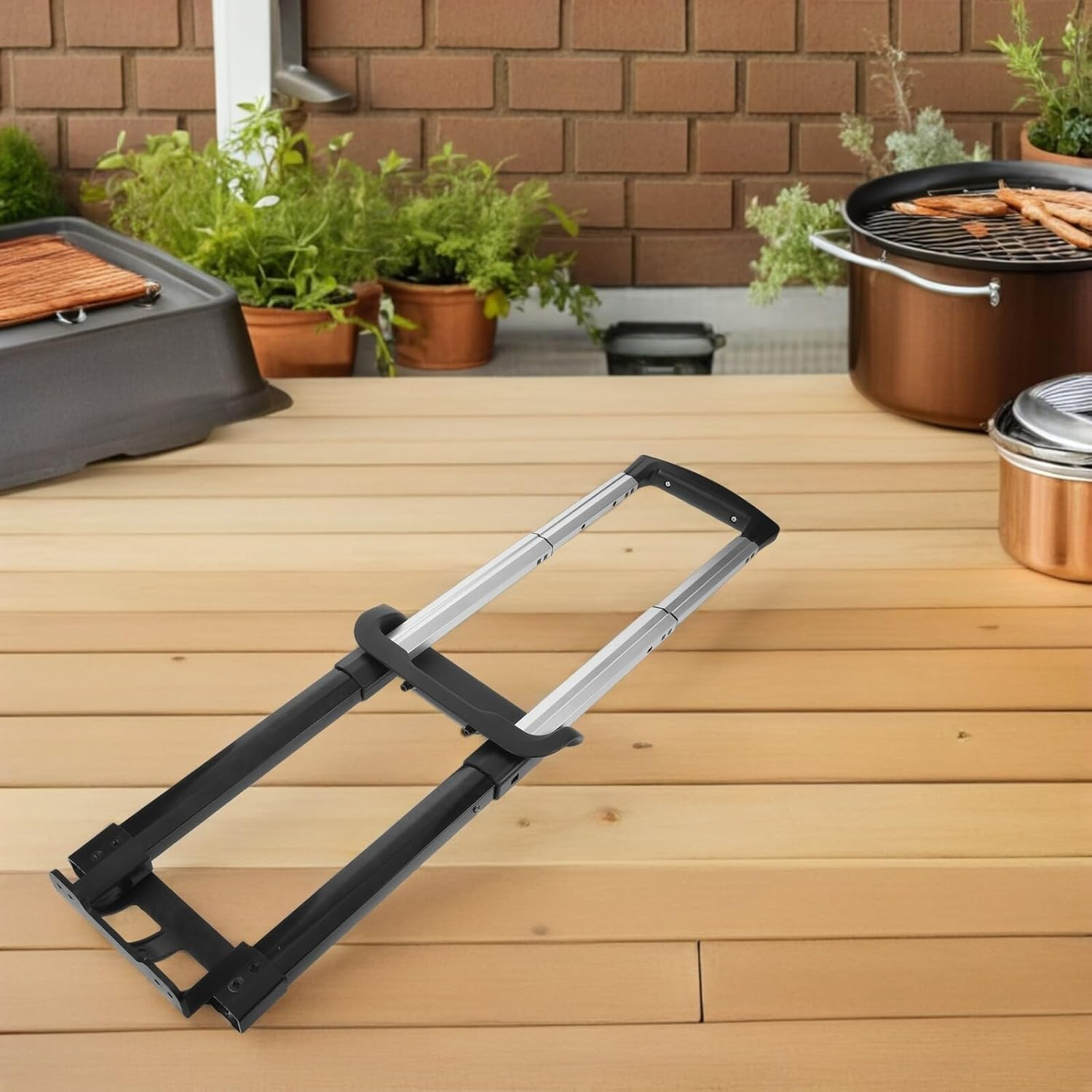 Holibanna Luggage Handle Replacement for 16 Inch Suitcase, Retractable Telescopic Pull Rod Grip, Case Carrying Handle Spare Part for Travel and Business Use image number 3