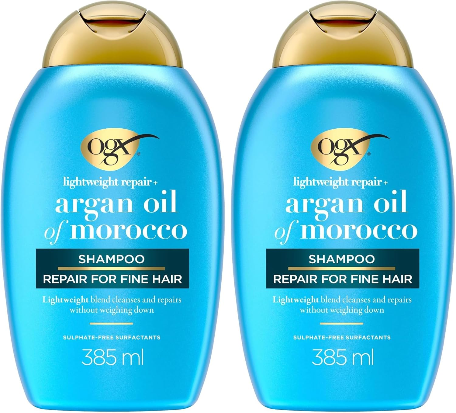 OGX Weightless Hydration Argan Oil of Morocco Shampoo for Fine Hair 385Ml (Pack of 2) image number 3