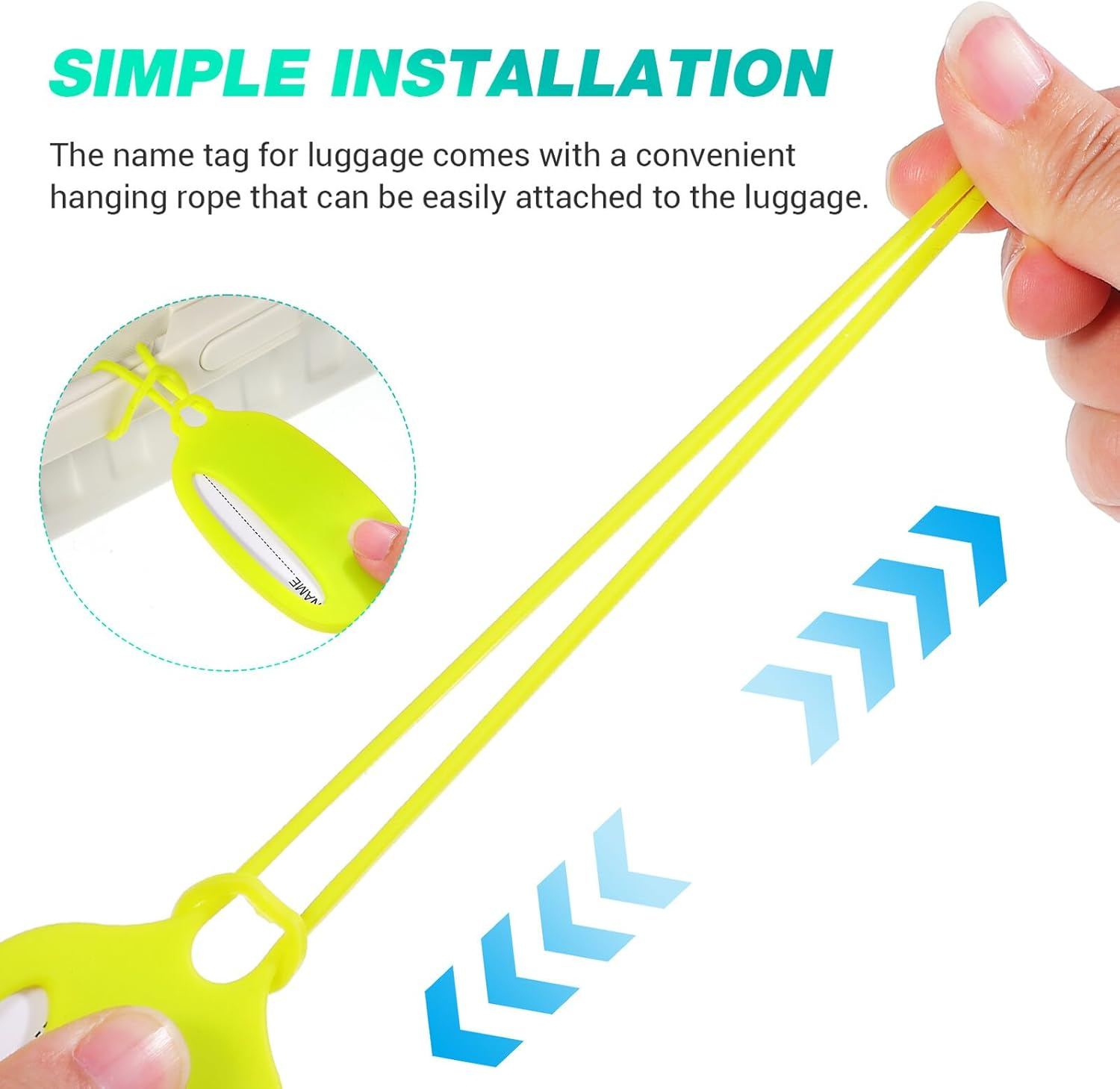 3 Pcs Silicone Luggage Tags for Suitcases Travel Bag Name Tags with Id Card Holder Soft Silicone Suitcase Labels for Easy Identification and Anti-Loss Versatile Use for Briefcases image number 4