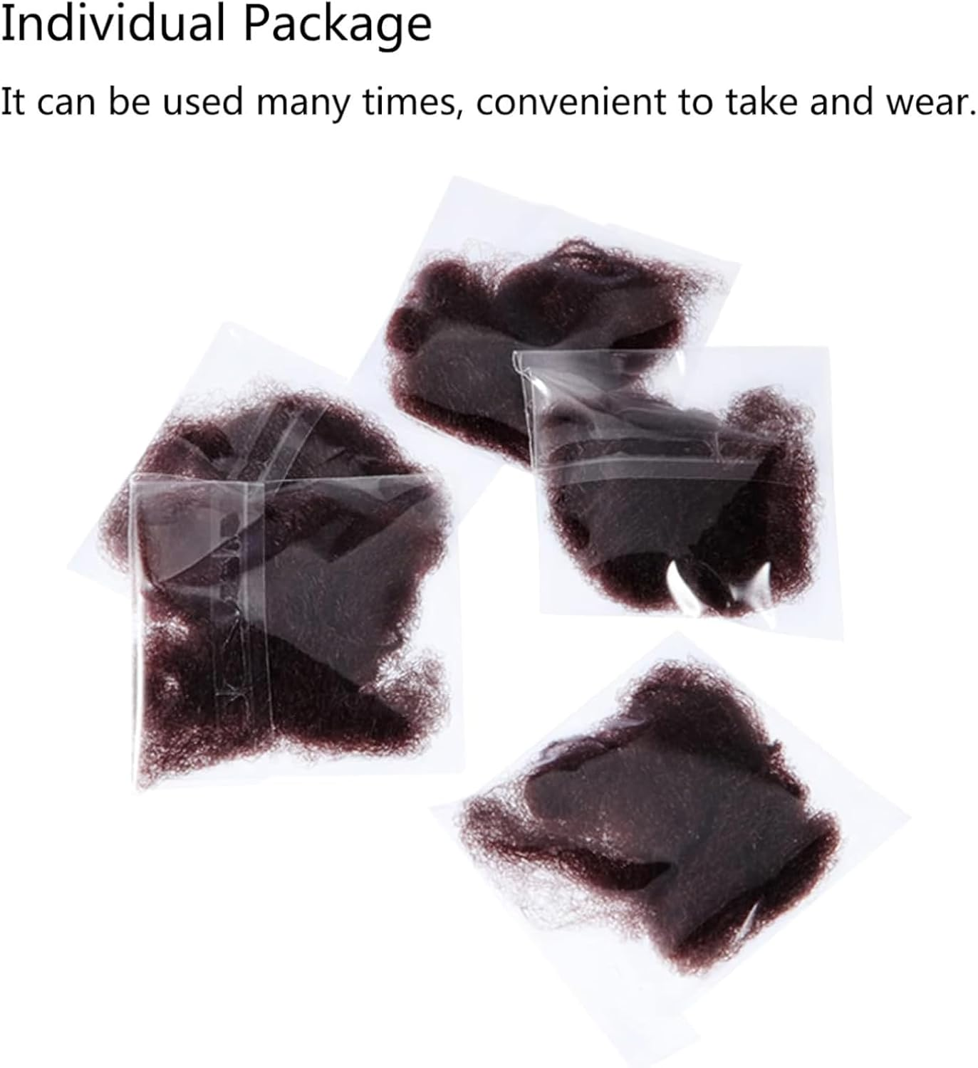 Flutesan 90 Pcs Ballet Bun Net and U Shaped Pins Set for Women Girls, Elastic Brown Net for Dancer Bun Making image number 2