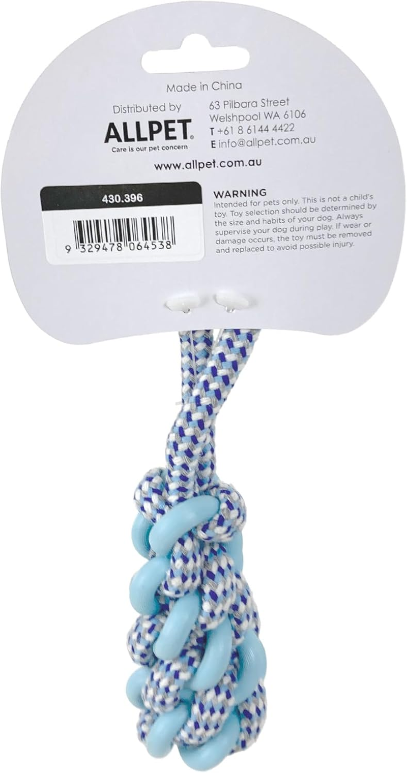 Dog Dental Tug Toy, Blue - Teething Toys, Durable Dog Chew Toys, Aids Dogs Dental Health, Small, Medium, Large image number 2