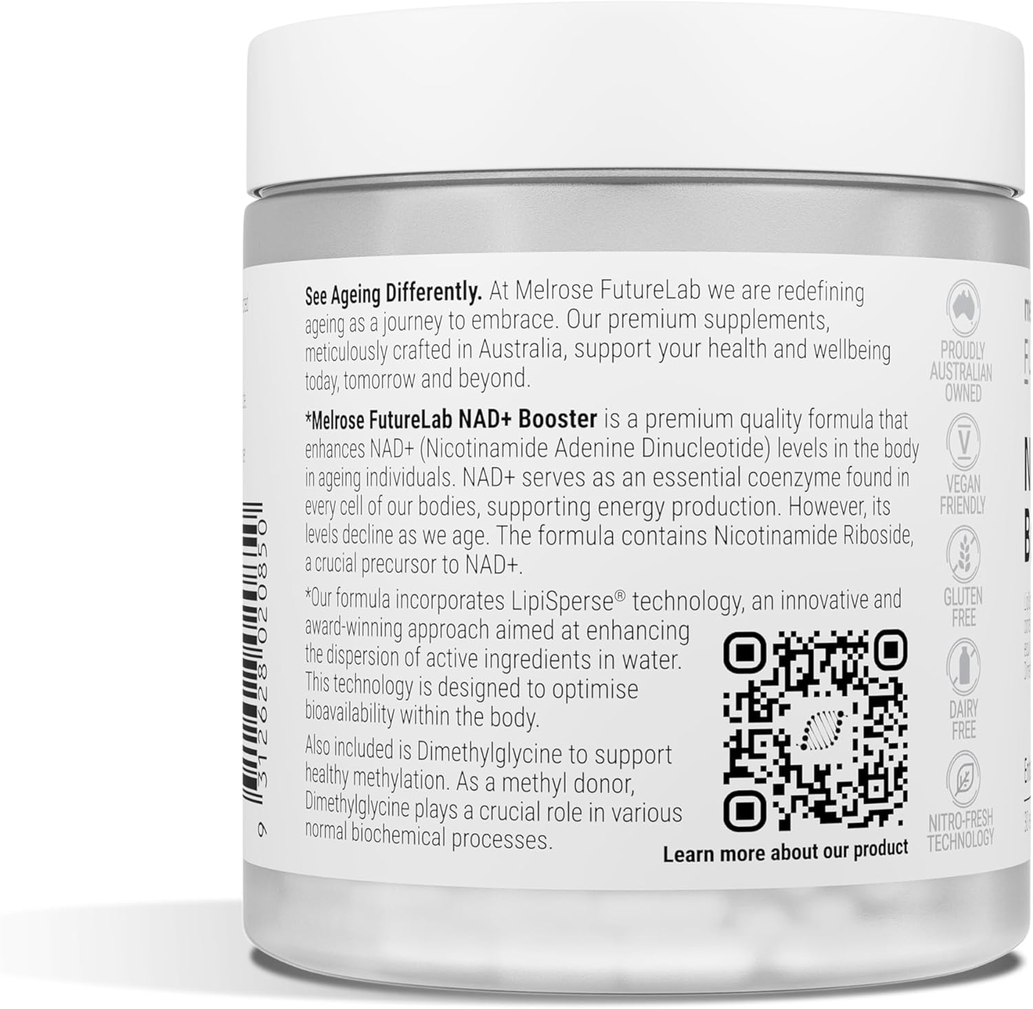 Melrose Futurelab NAD+ Booster Caps 30 Capsules image number 5