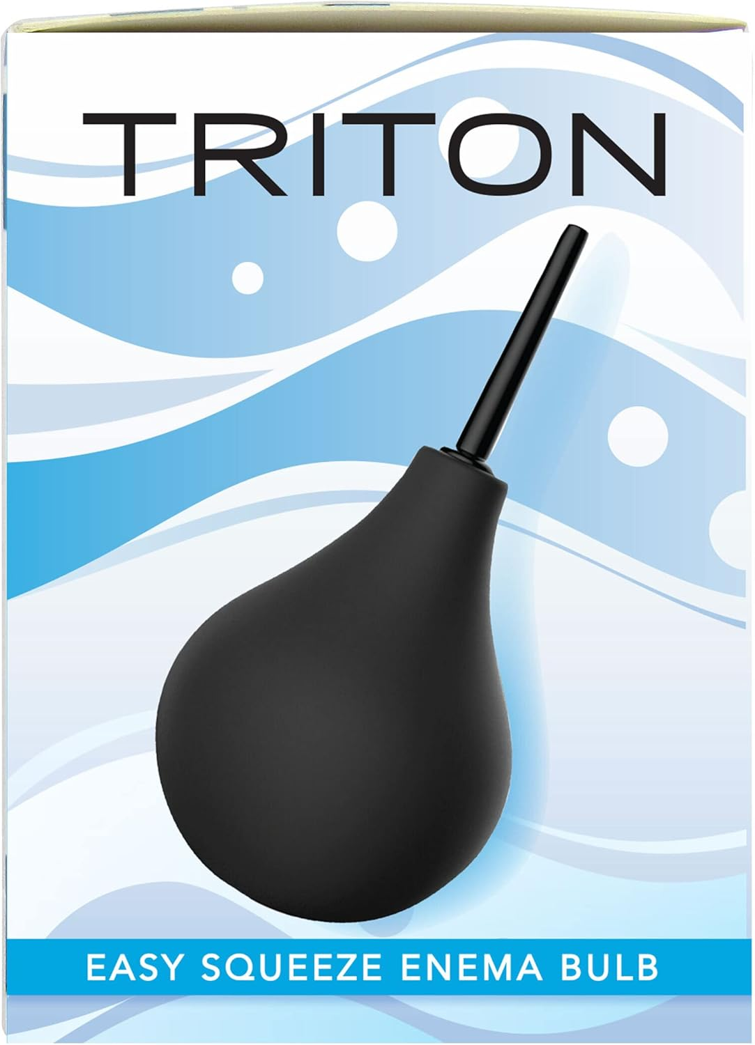 Shibari Triton Easy-Squeeze Enema Bulb, New & Improved Flexible Tip for Ultimate Comfort, Bpa & Phthalates Free, Ease Anal Silicone Douche for Men & Women, 7.4 Fluid Oz, Black image number 1