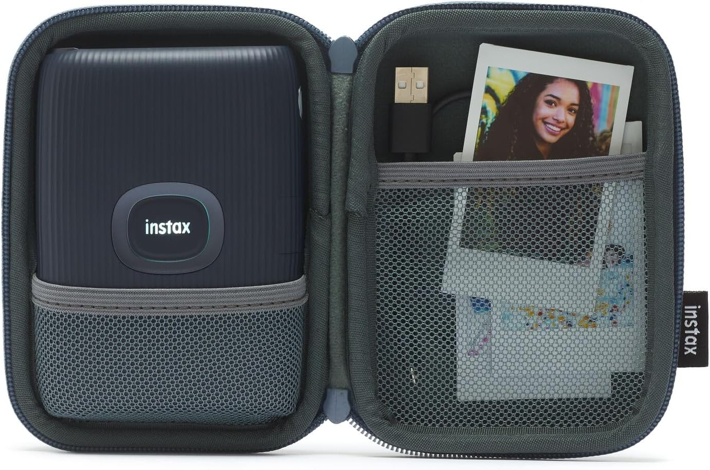 Instax Fujifilm Mini Link 3 Case, Blue - Pink image number 2