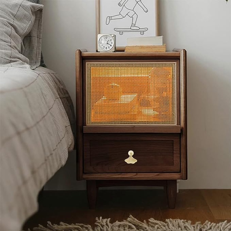 6 PCS Golden Ginkgo Leaf Shape Knob Handles, Drop Pendant Pull Handle with Screws, Hardware Drawer Single Hole Carved Pattern Handle for Wardrobe Cupboard Closets Cupboard image number 3