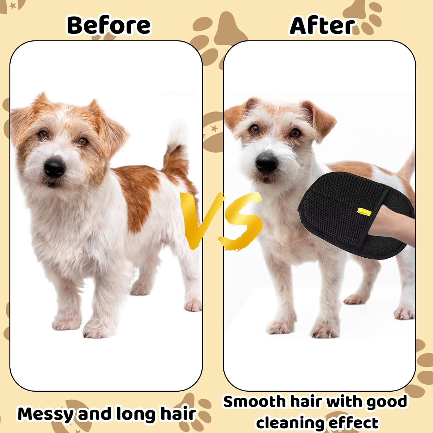 Jazrvr Pack of 2 Fur Magnetic Gloves, Pet Hair Remover Glove for Cats, Double-Sided Grooming Gloves, Cat Hair Remover Glove, 24 X 17.5 Cm image number 1