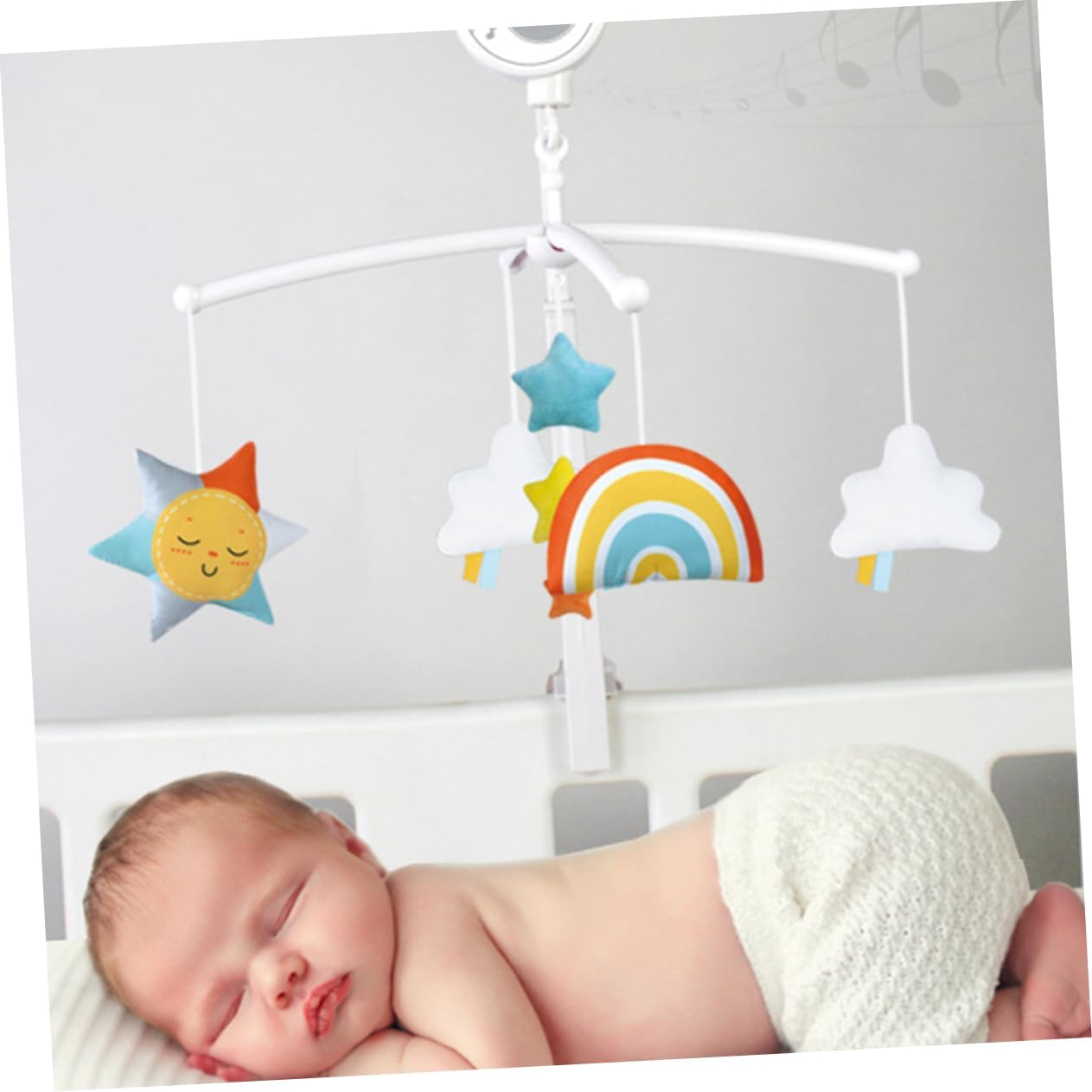 1 PC Bed Bell Decorative Plaything Cartoon Design for Newborns Durable Crib Accessory for Parent Communication No Batteries Required image number 6