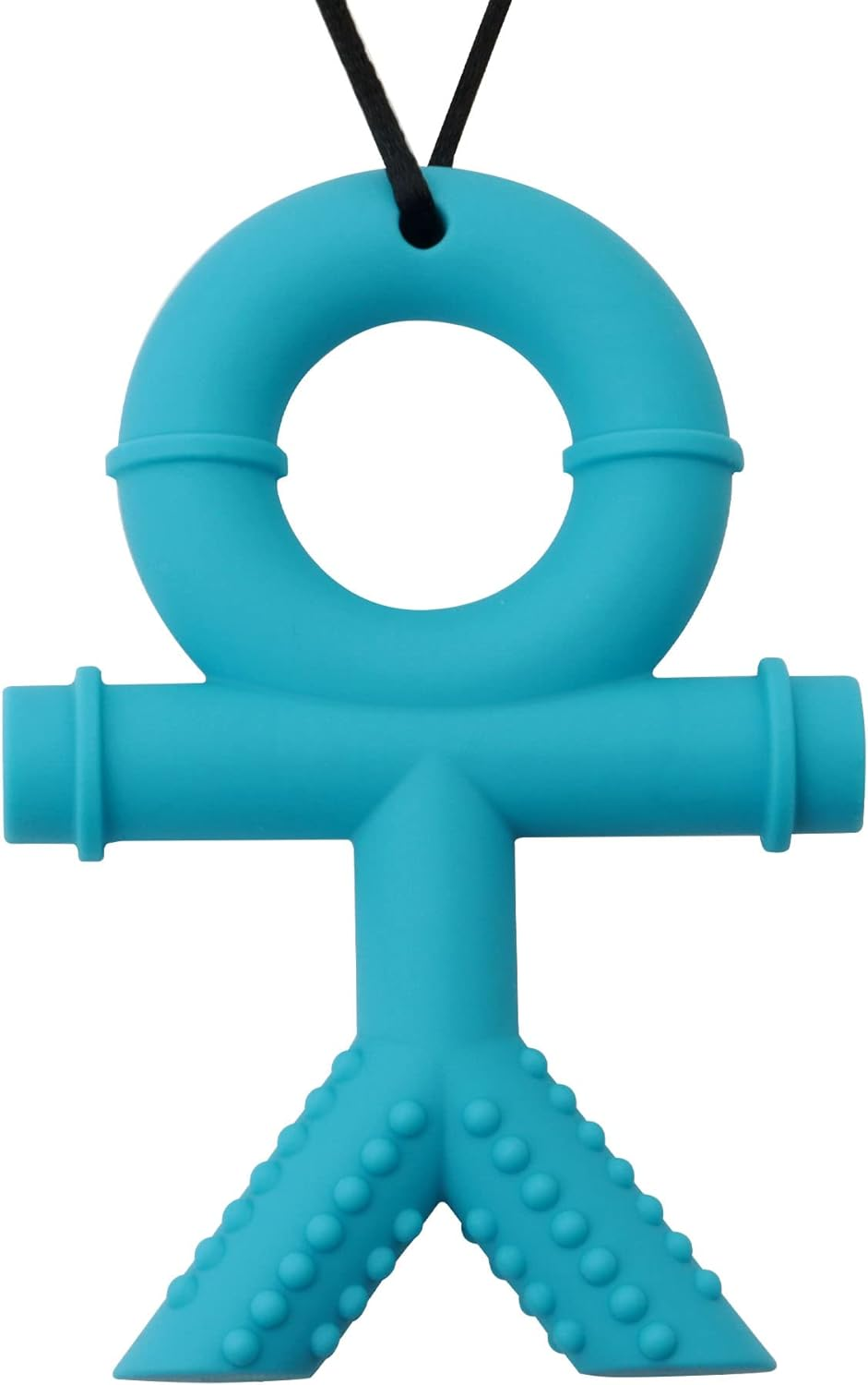 Panny & Mody Australian Local Manufacturer Sensory Chew Necklaces Chewable Jewellery for Boys and Girls, Silicone People Pendant Chewy Sticks ADHD Autism Chewing Toys Set for Kids Oral Sensory Motor Aids (Blue) image number 4