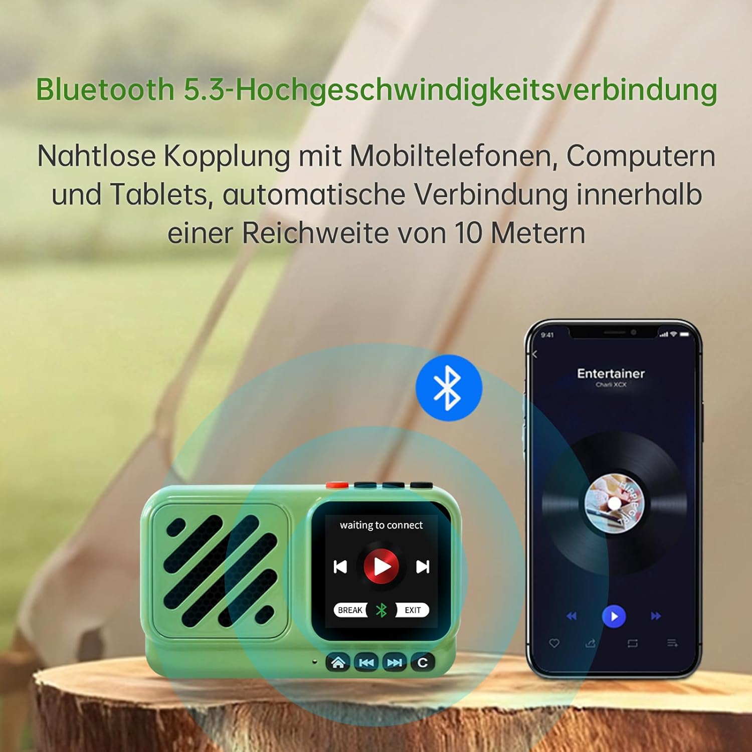 CHOYONG Voyager Bluetooth Speaker Wireless Internet Radio Global Version with Wifi/4G,World Radio Station,Bt5.3, Electronics for Home/Travel/Outdoor Mini Portable Speaker