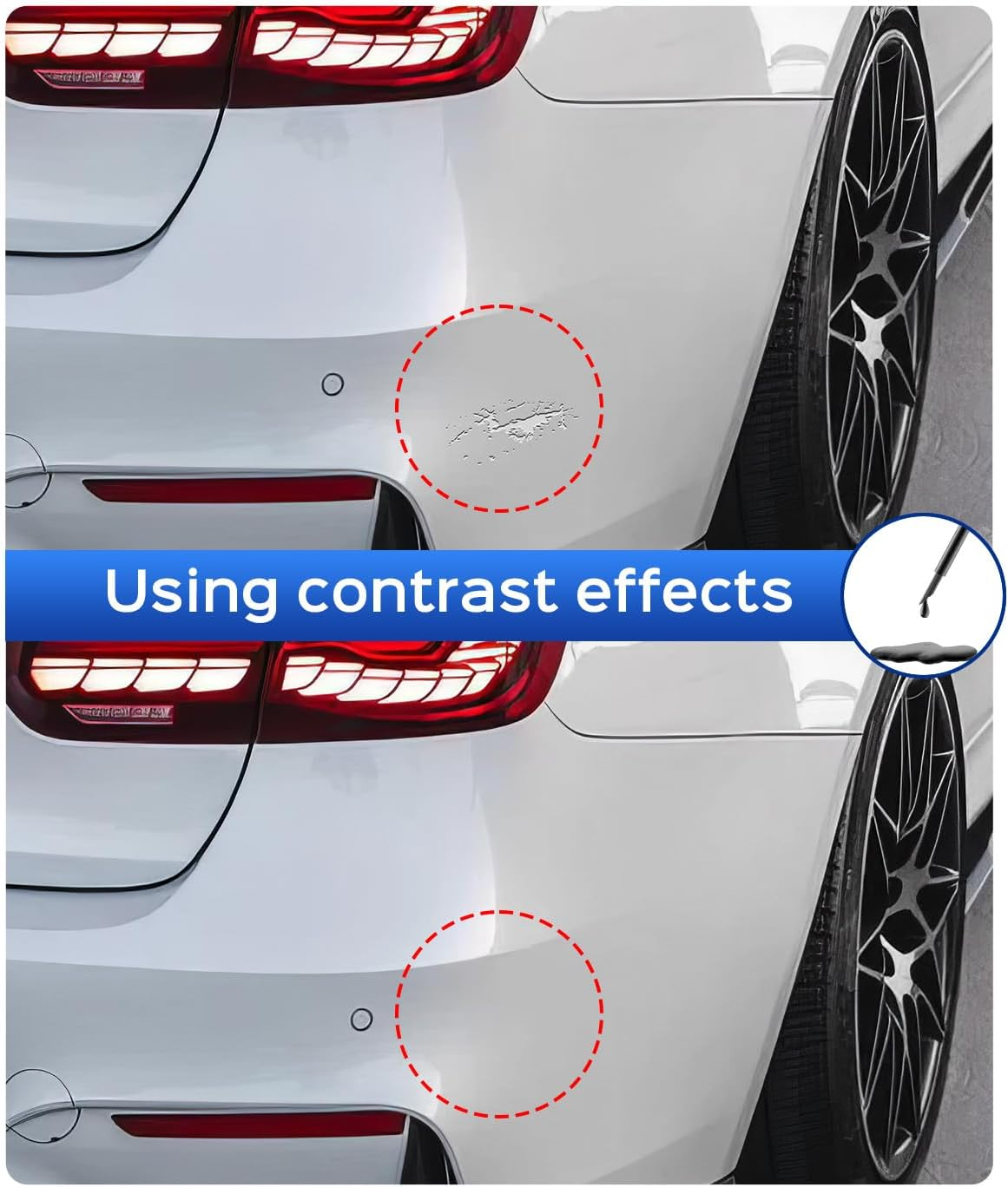 Touch up Paint for BMW, Black Sapphire(475) Exact Match Touch up Paint Car Scratch Repair (Black Sapphire Metallic for 3/5 Series/X2/2018 X3/X4/2018 X5) image number 4