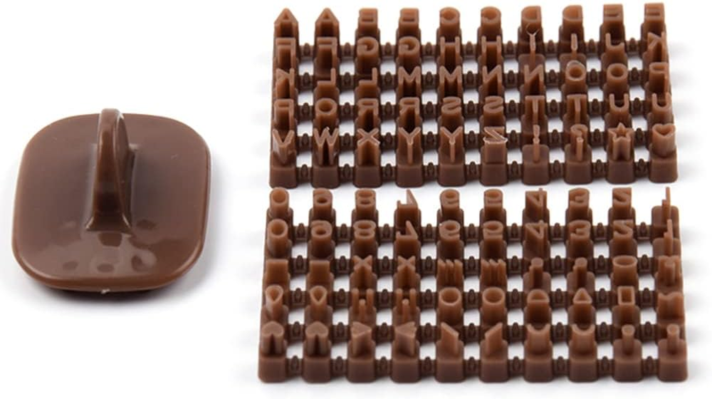 COHEALI Letter Stamps for Clay: 3Pcs Polymer Clay Letter Stamps Pottery for Clay with Double Small Alphabet image number 1