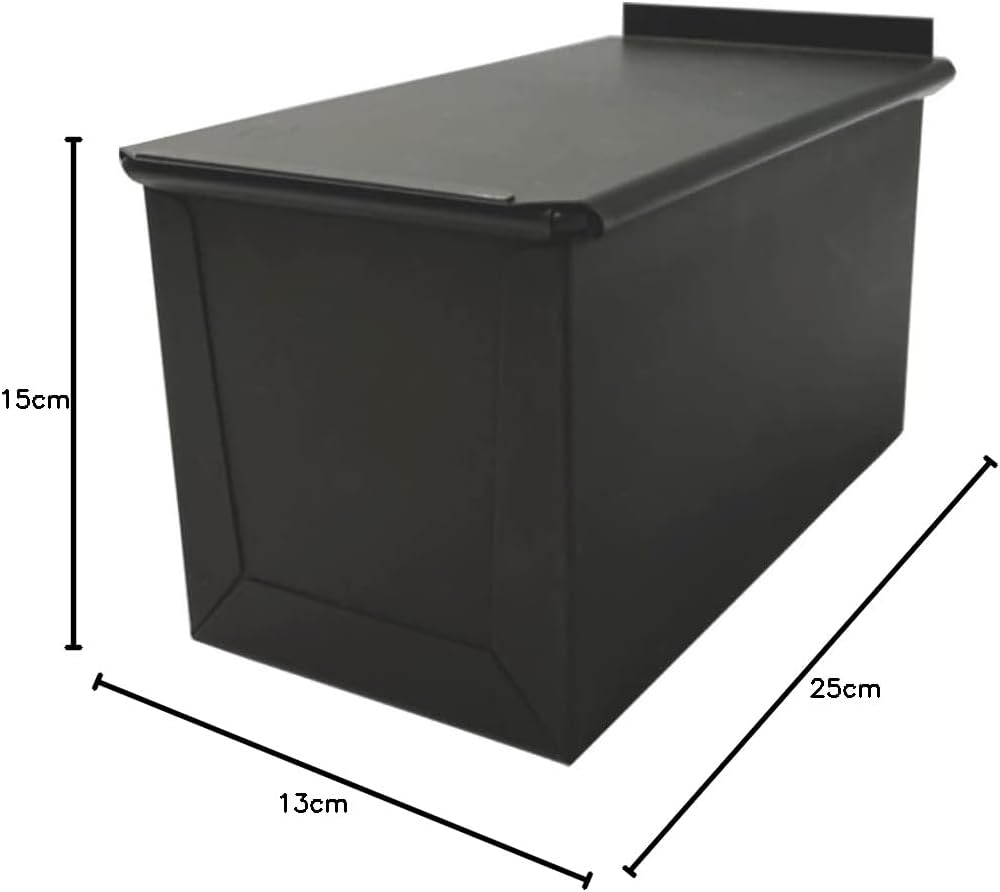 Matsunaga Seisakusho MB Teflon Treated Authentic One-Loaf Half Loaf Bread Mold, Black image number 4