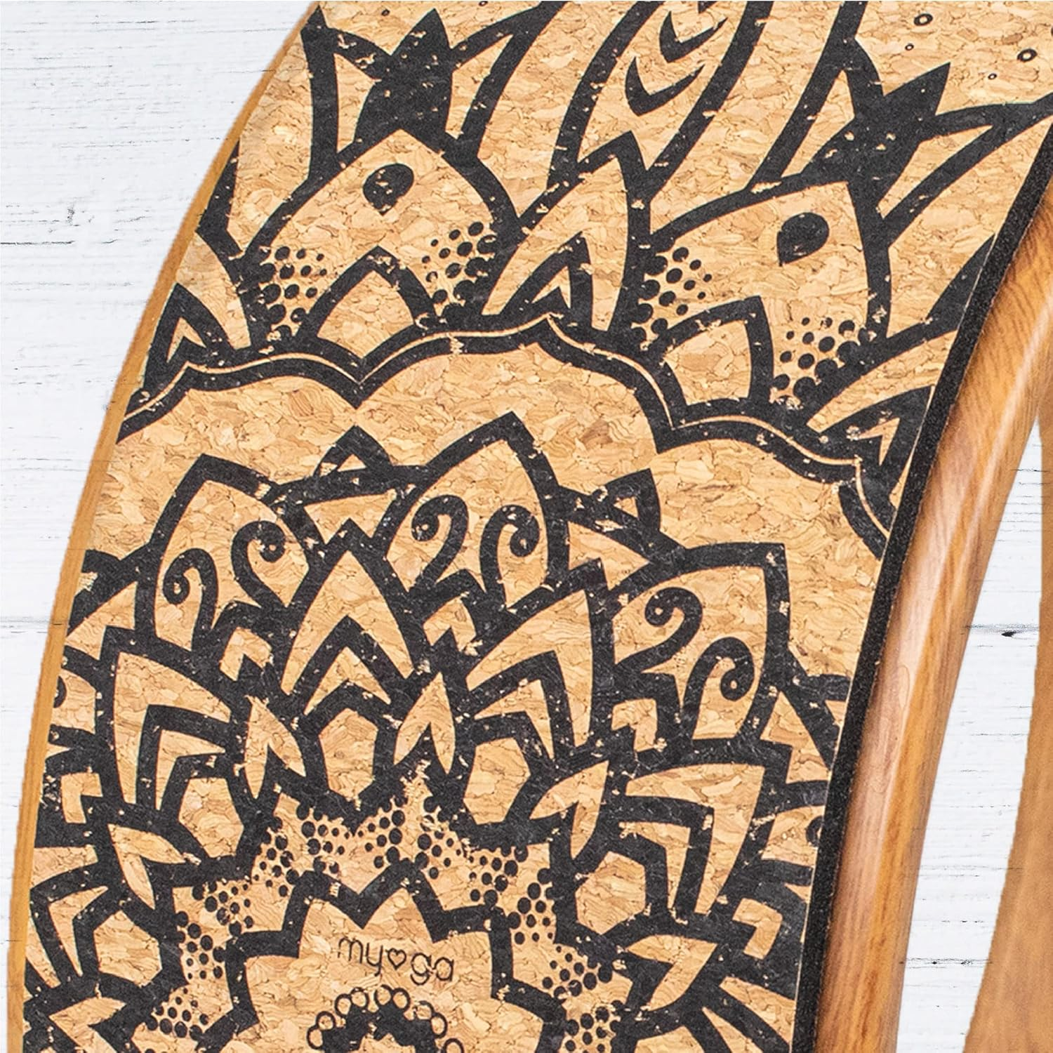 Myga Yoga Wheel - Exercise Prop Great for Back Pain, Yoga Poses, Pilates, Stretches, Backbend Inversions and Bridge Position - Improves Flexibility, Balance and Core Strength - Choice of Design image number 3