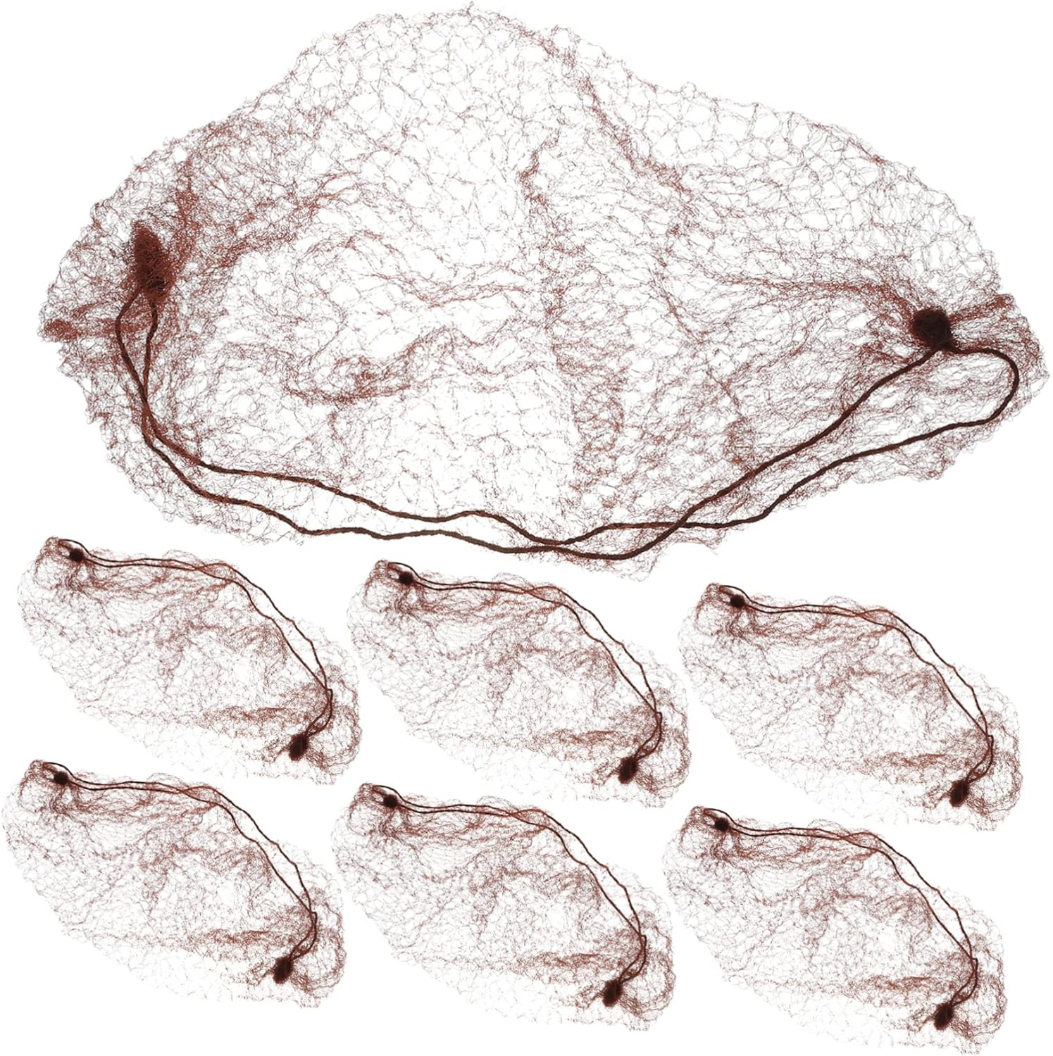 BIUDECO 50Pcs Invisible Elastic Hair Nets for Women Reusable Bun Net Elastic Mesh Hairnet Hair Bonnets Soft Comfortable for Hospital Lab Restaurant image number 2